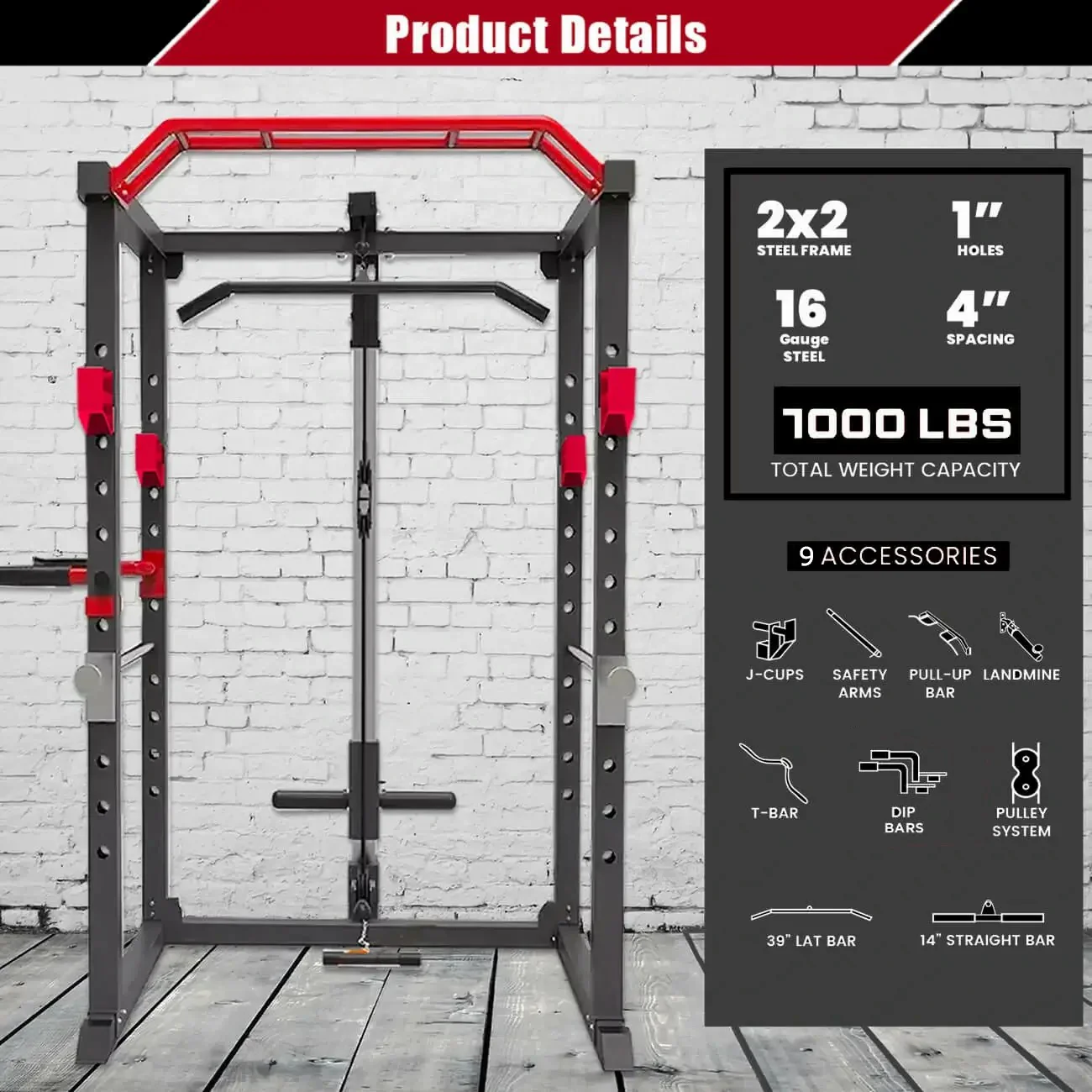 RMAX-3750 Multi-Function Adjustable Power Rack - Image 4