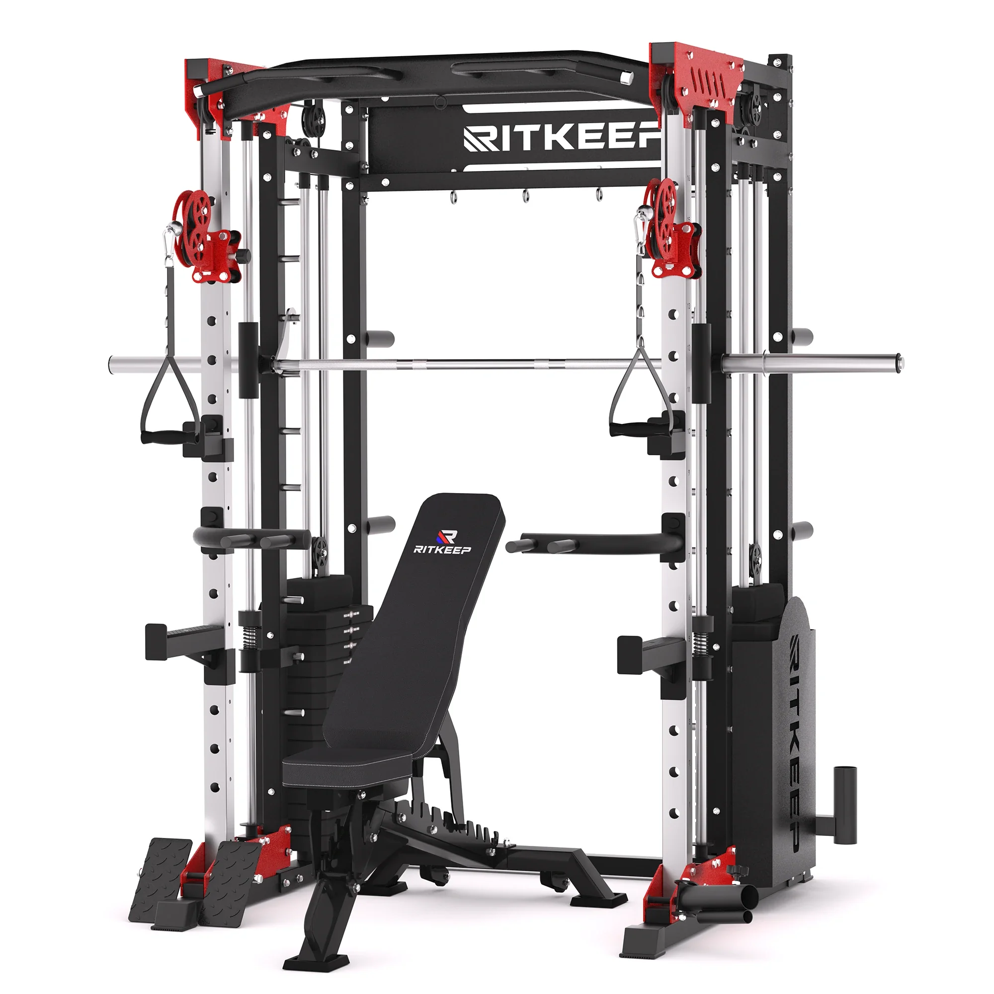 PMAX 5600 Home Gym Smith Machine - Integrated Weight System - Image 14