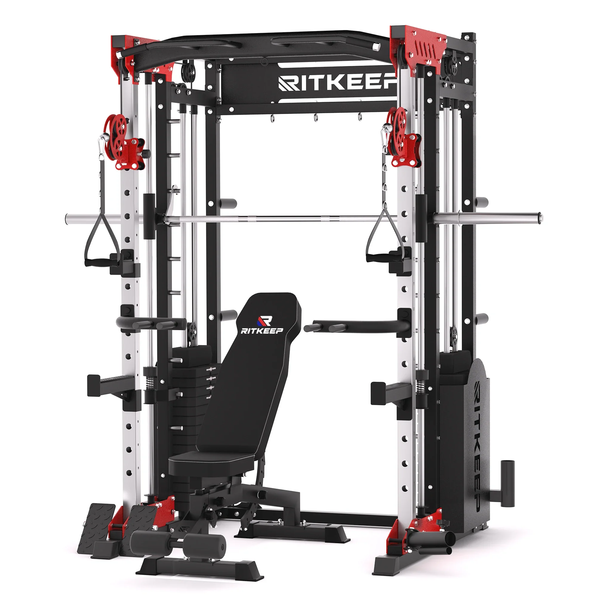 PMAX 5600 Home Gym Smith Machine - Integrated Weight System - Image 16
