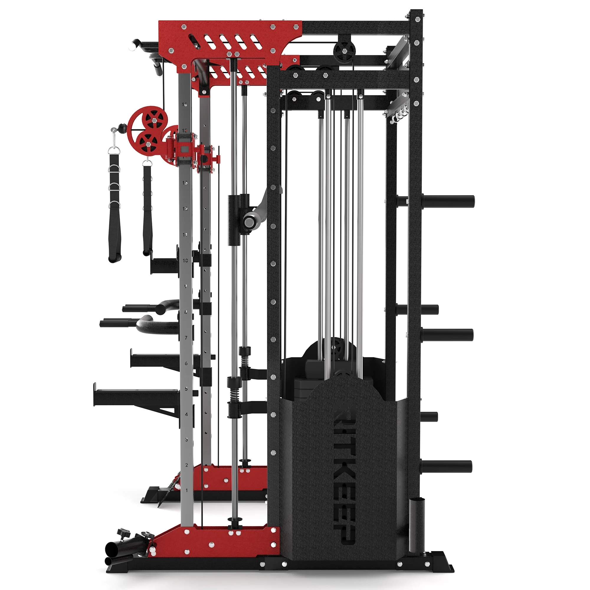PMAX 5600 Home Gym Smith Machine - Integrated Weight System - Image 52