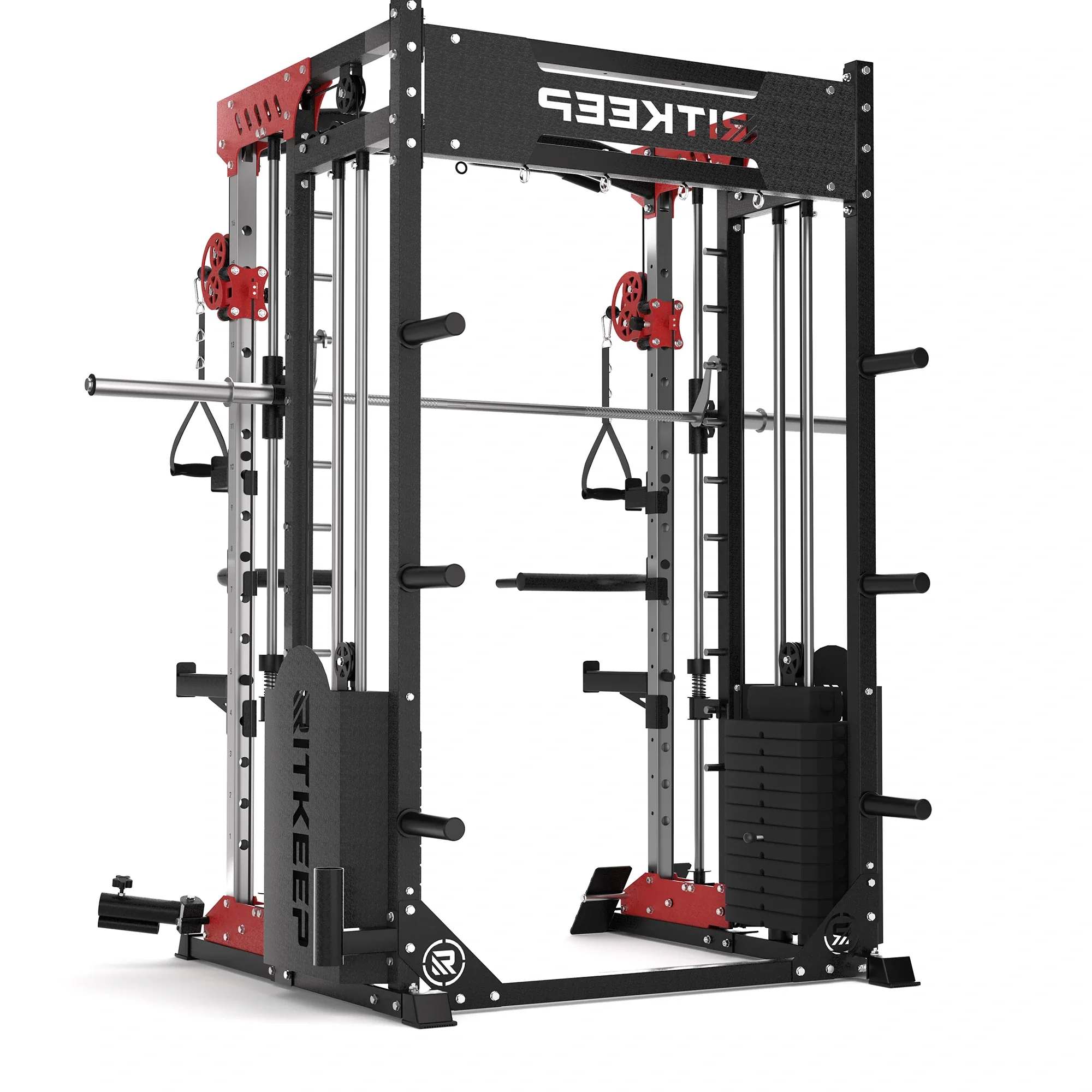 PMAX 5600 Home Gym Smith Machine - Integrated Weight System - Image 53