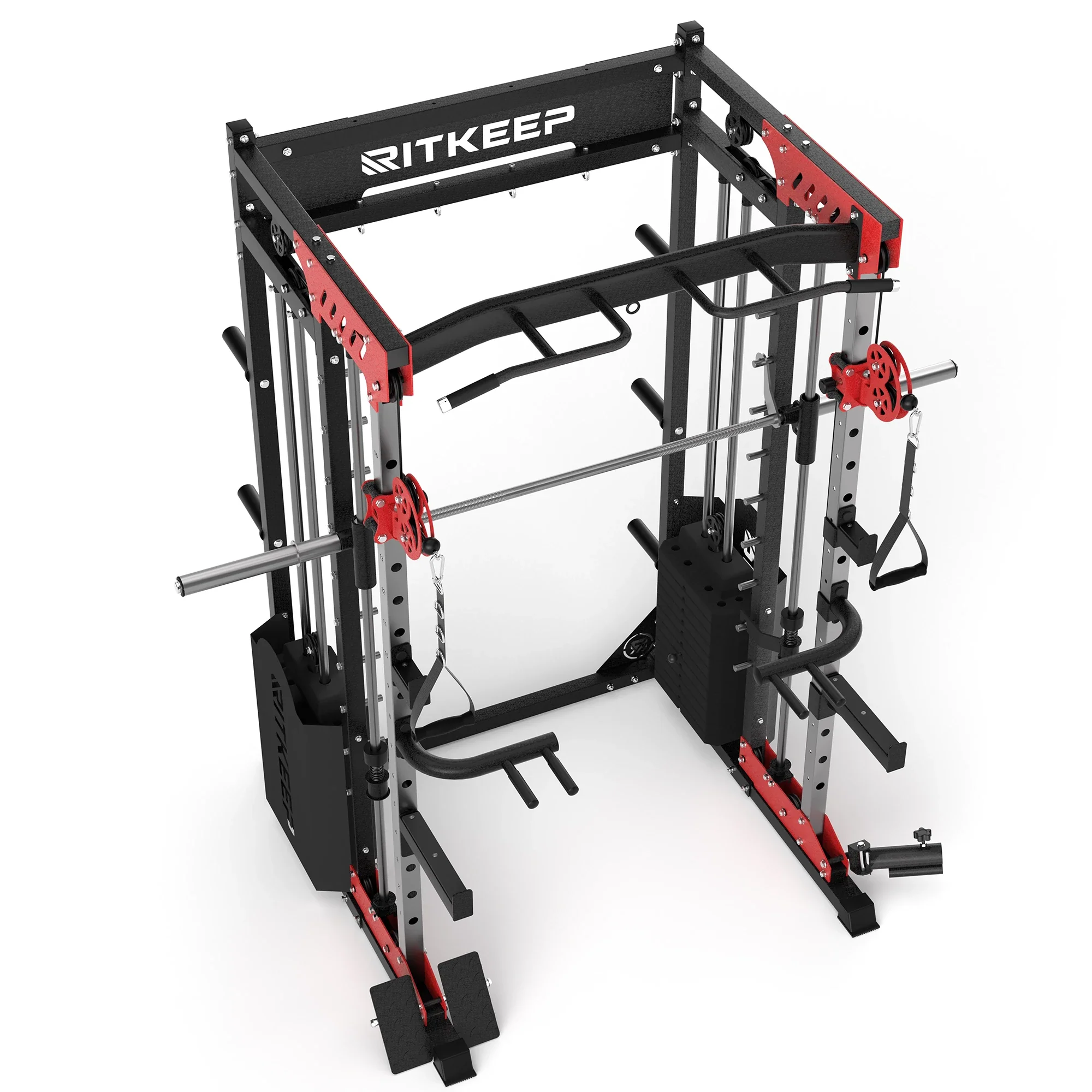 PMAX 5600 Home Gym Smith Machine - Integrated Weight System - Image 55