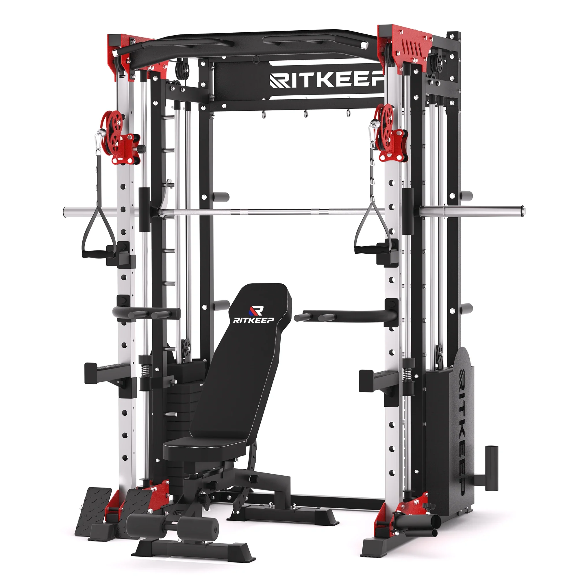 PMAX 5600 Home Gym Smith Machine - Integrated Weight System - Image 4