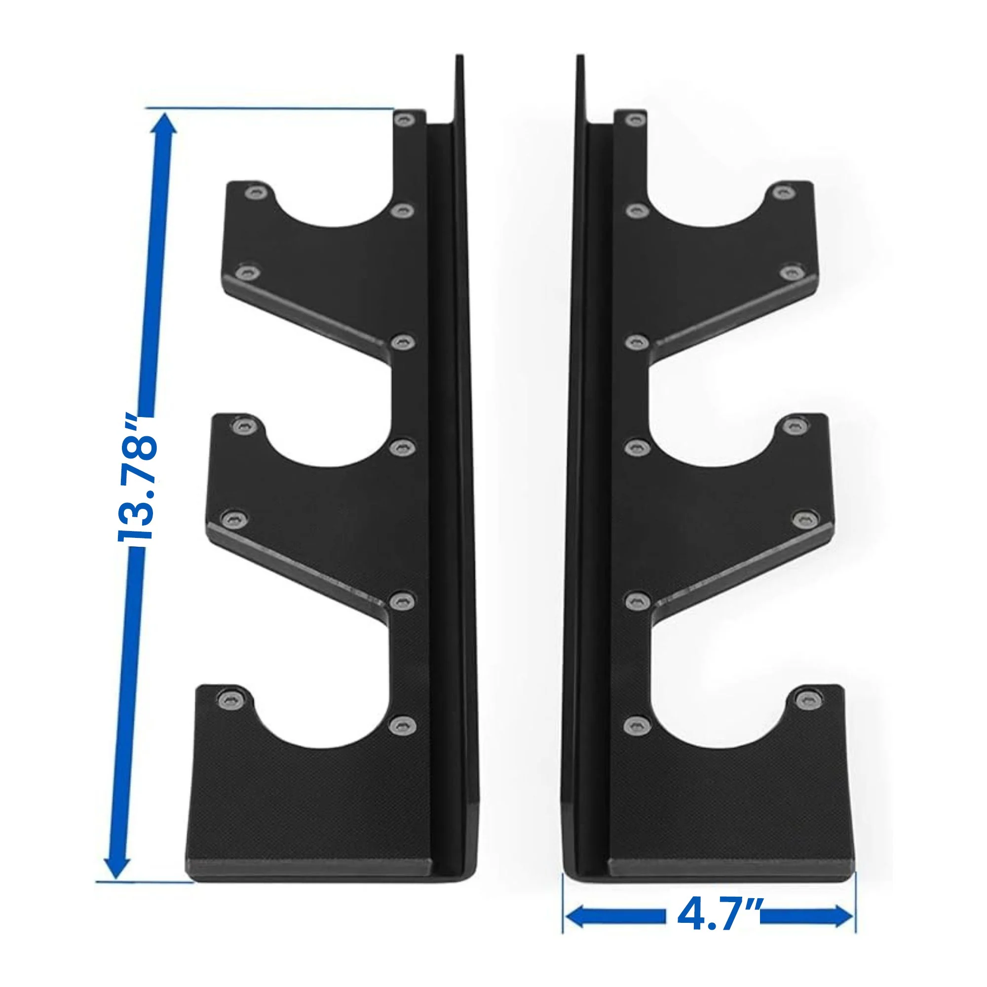 Wall Mounted 3 Barbell Rack - Image 5