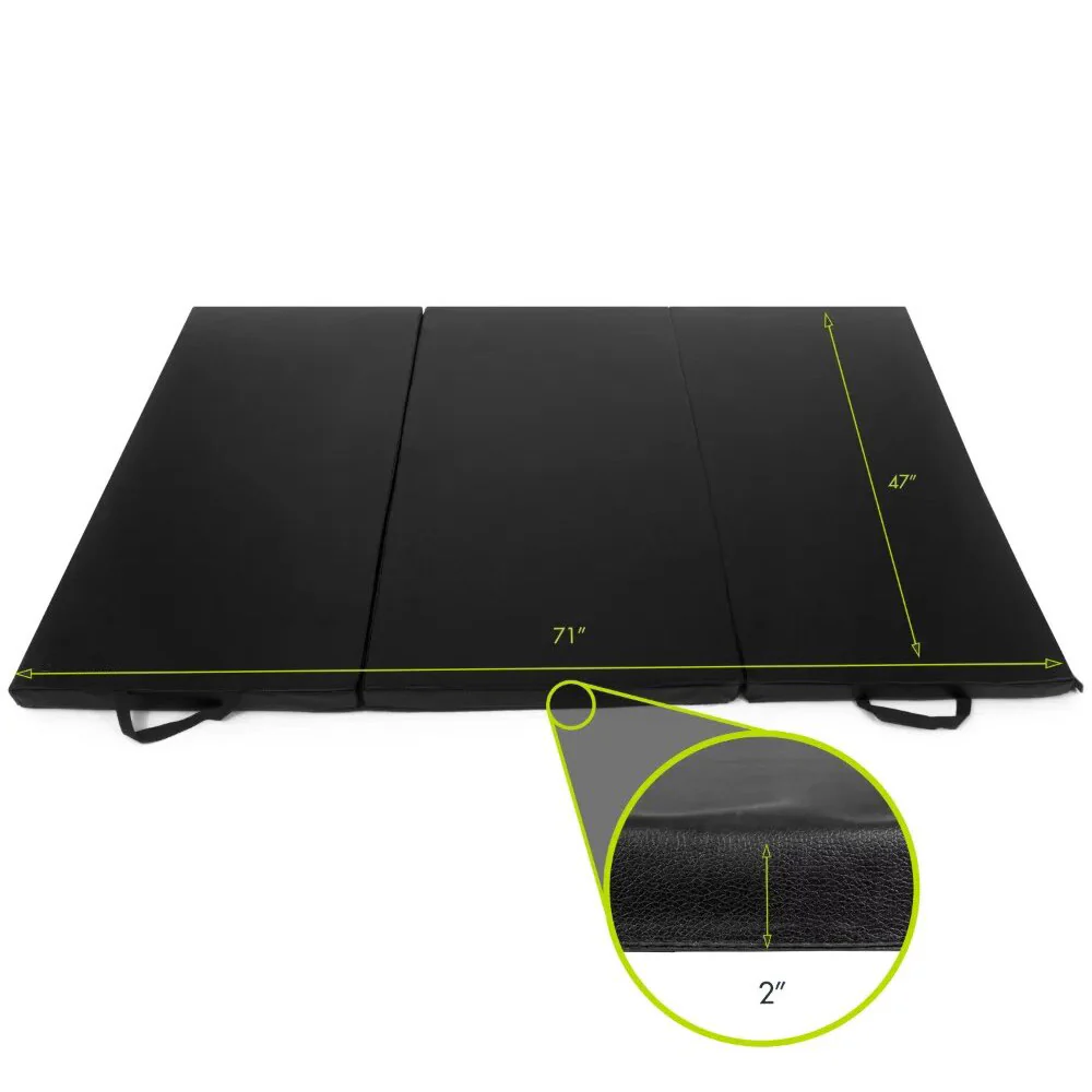 6" X 4" Tri-Fold Folding Fitness Mat - Image 2