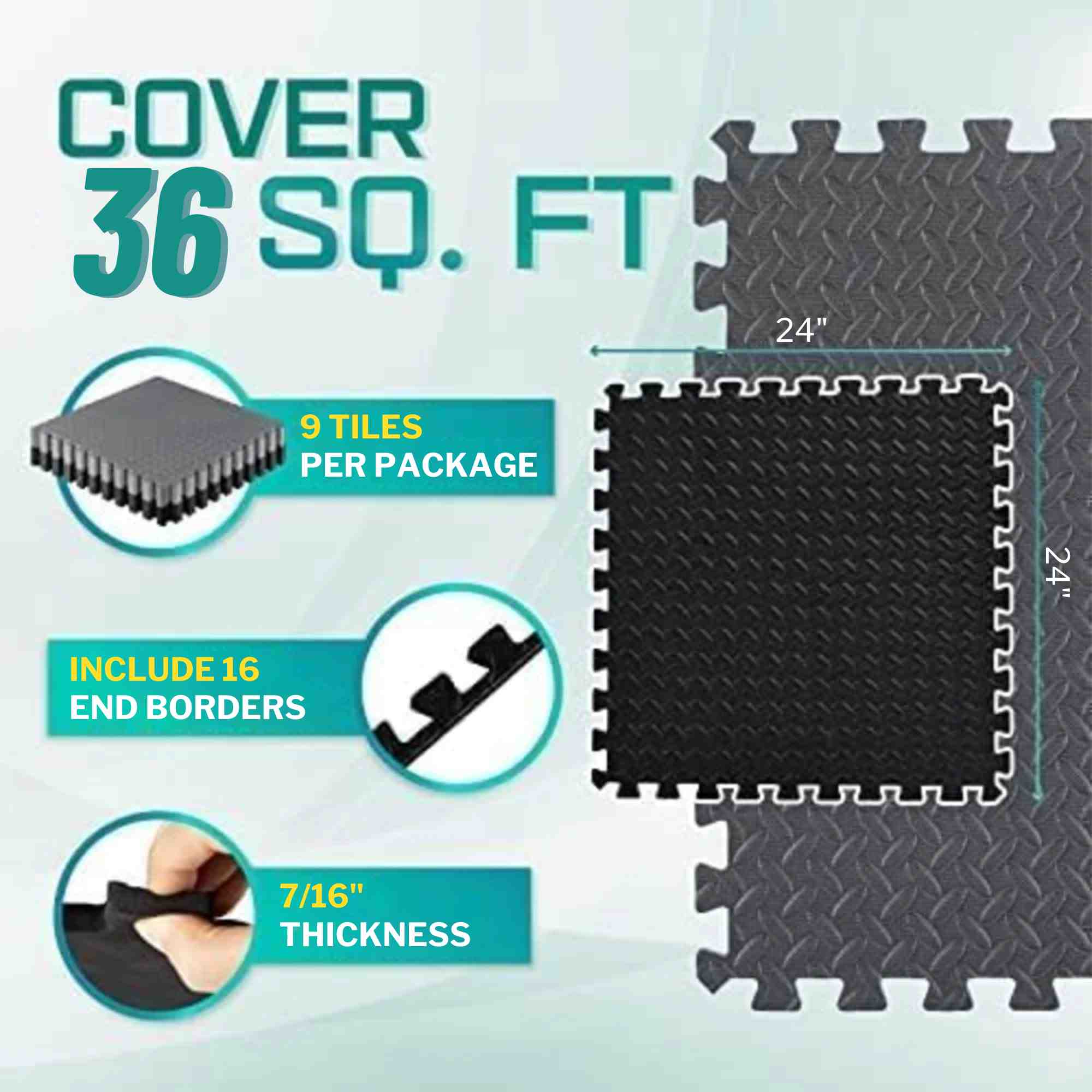7/16" Thick Multipurpose EVA Foam Mats - Image 6