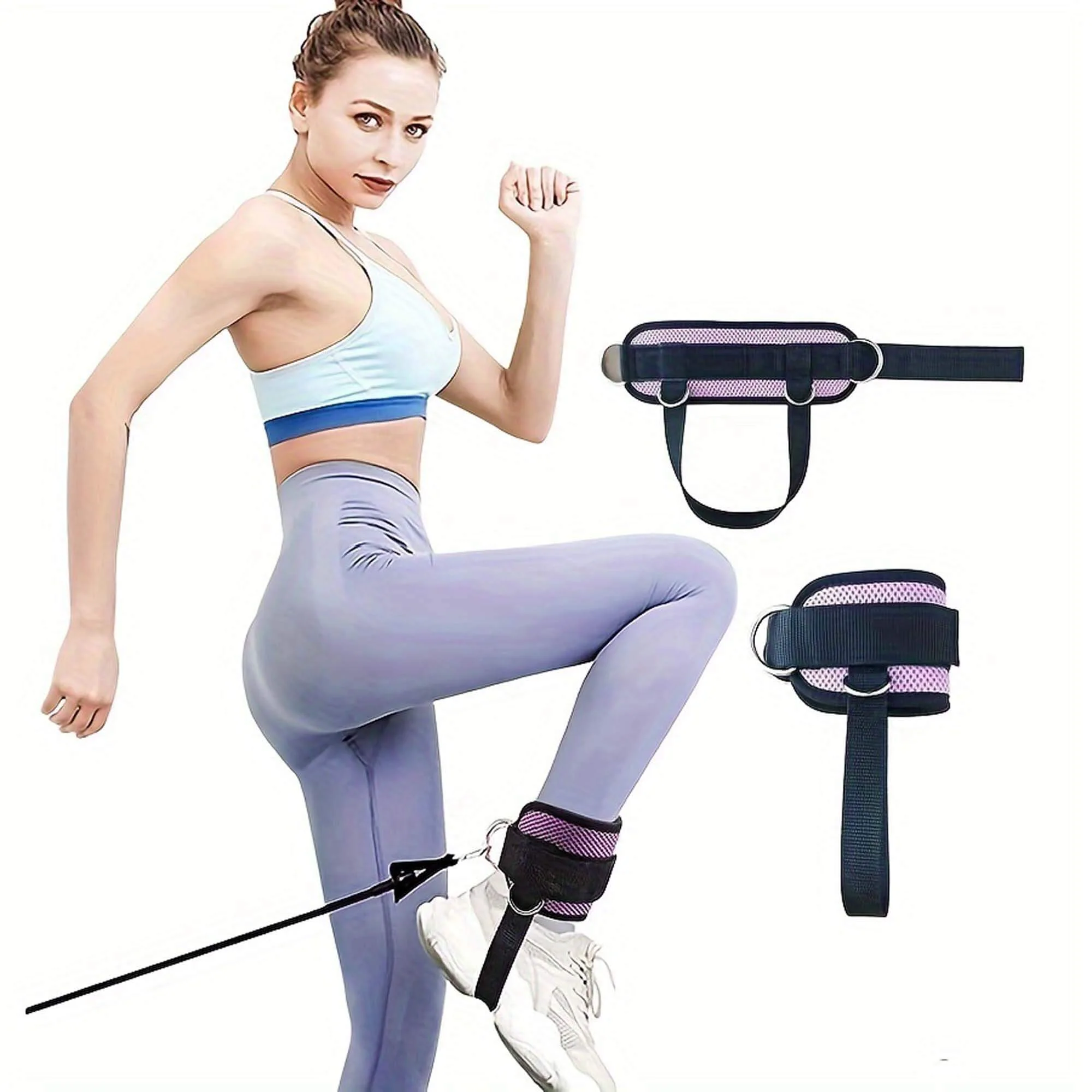 Gym Ankle Strap for Cable Machine (Pair) - Image 3