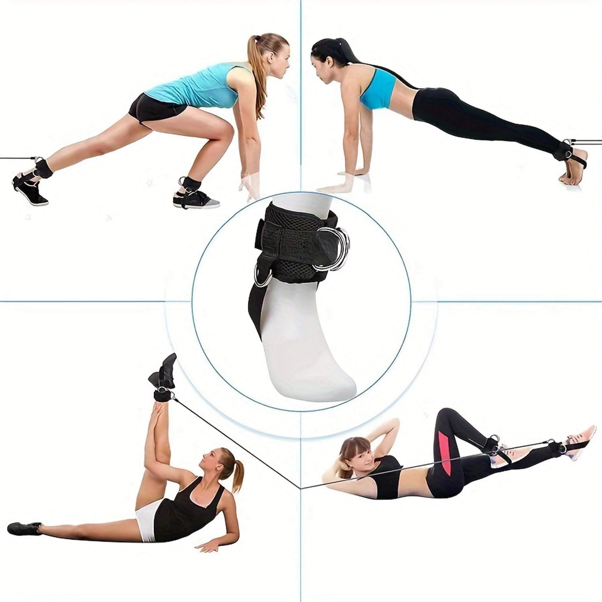 Gym Ankle Strap for Cable Machine (Pair) - Image 6