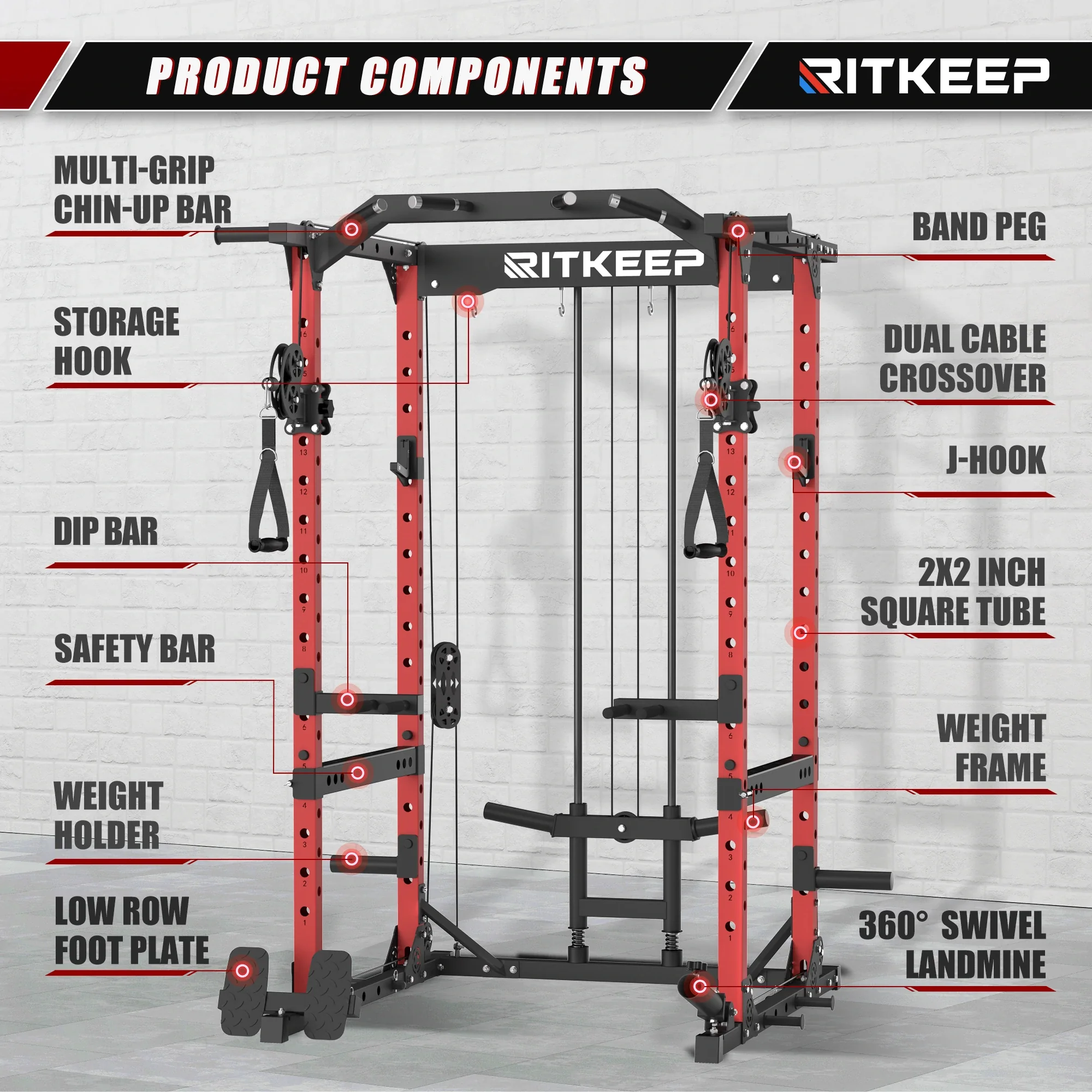 Destroyer M10 ALL-IN-ONE Home Gym Power Rack - Image 18