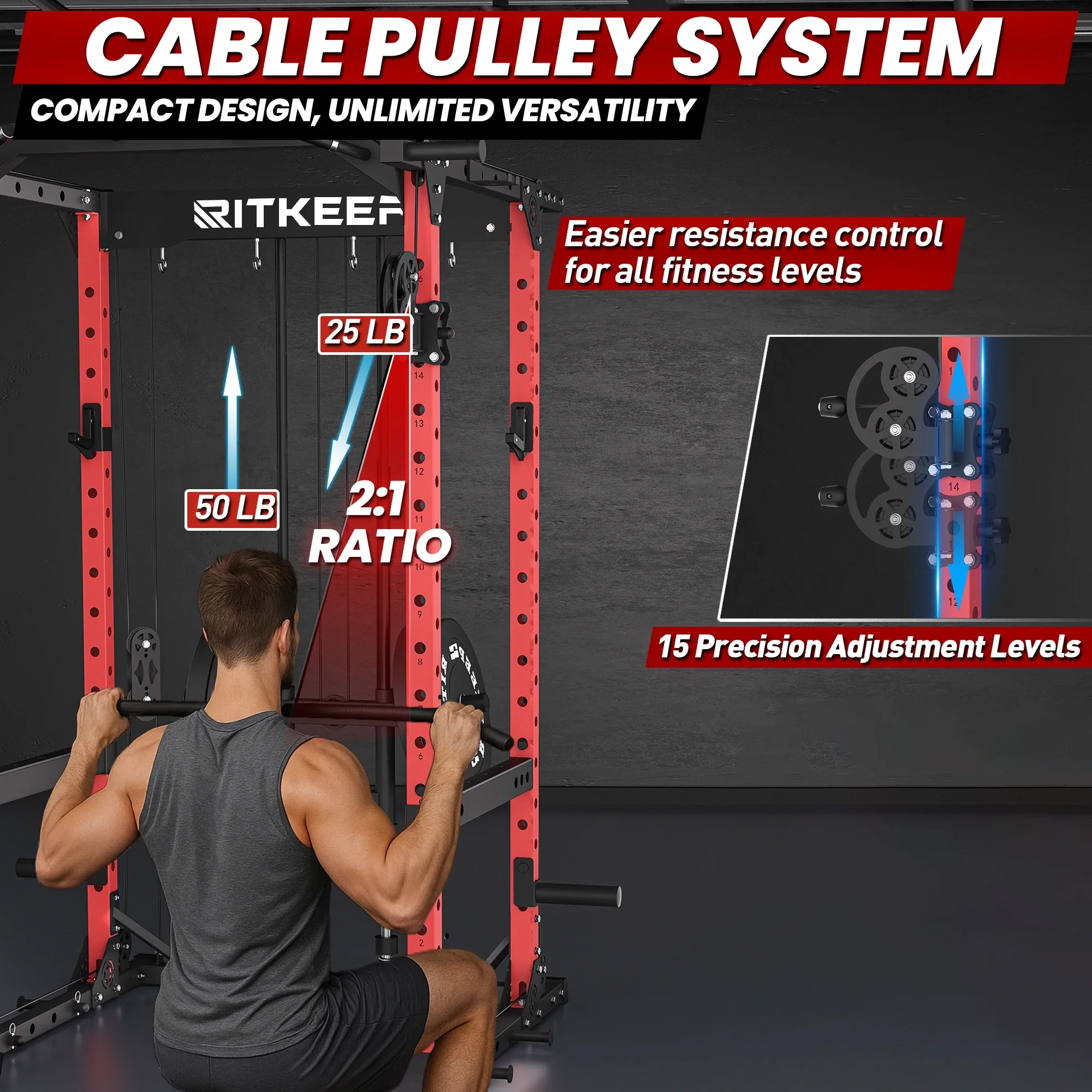 Destroyer M10 ALL-IN-ONE Home Gym Power Rack - Image 20