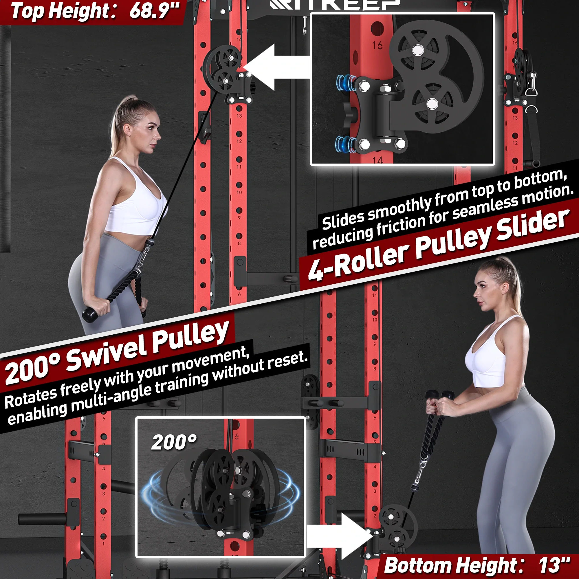 Destroyer M10 ALL-IN-ONE Home Gym Power Rack - Image 21