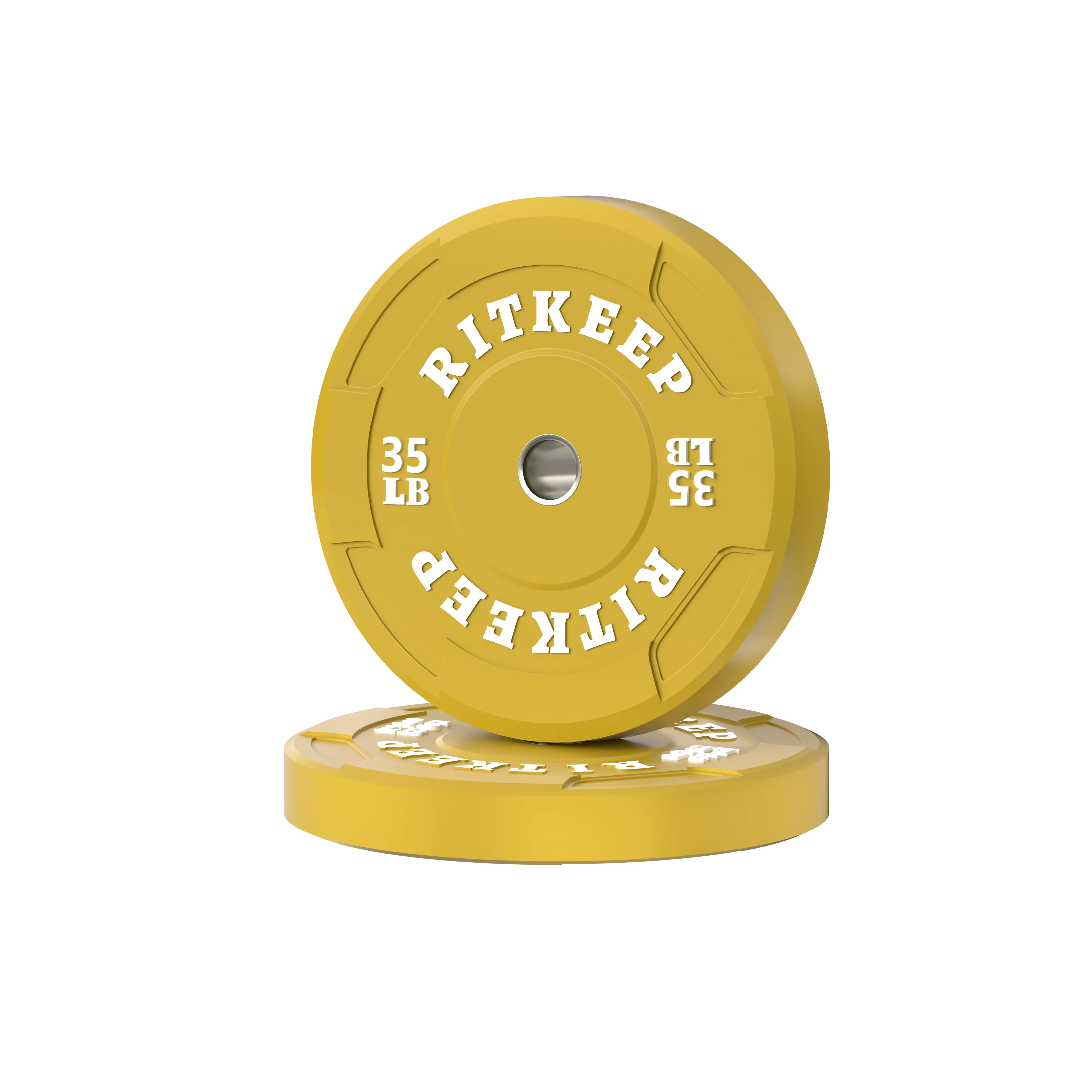 2" Olympic EZ Grip Low Bounce Color Bumper Plates - Image 5