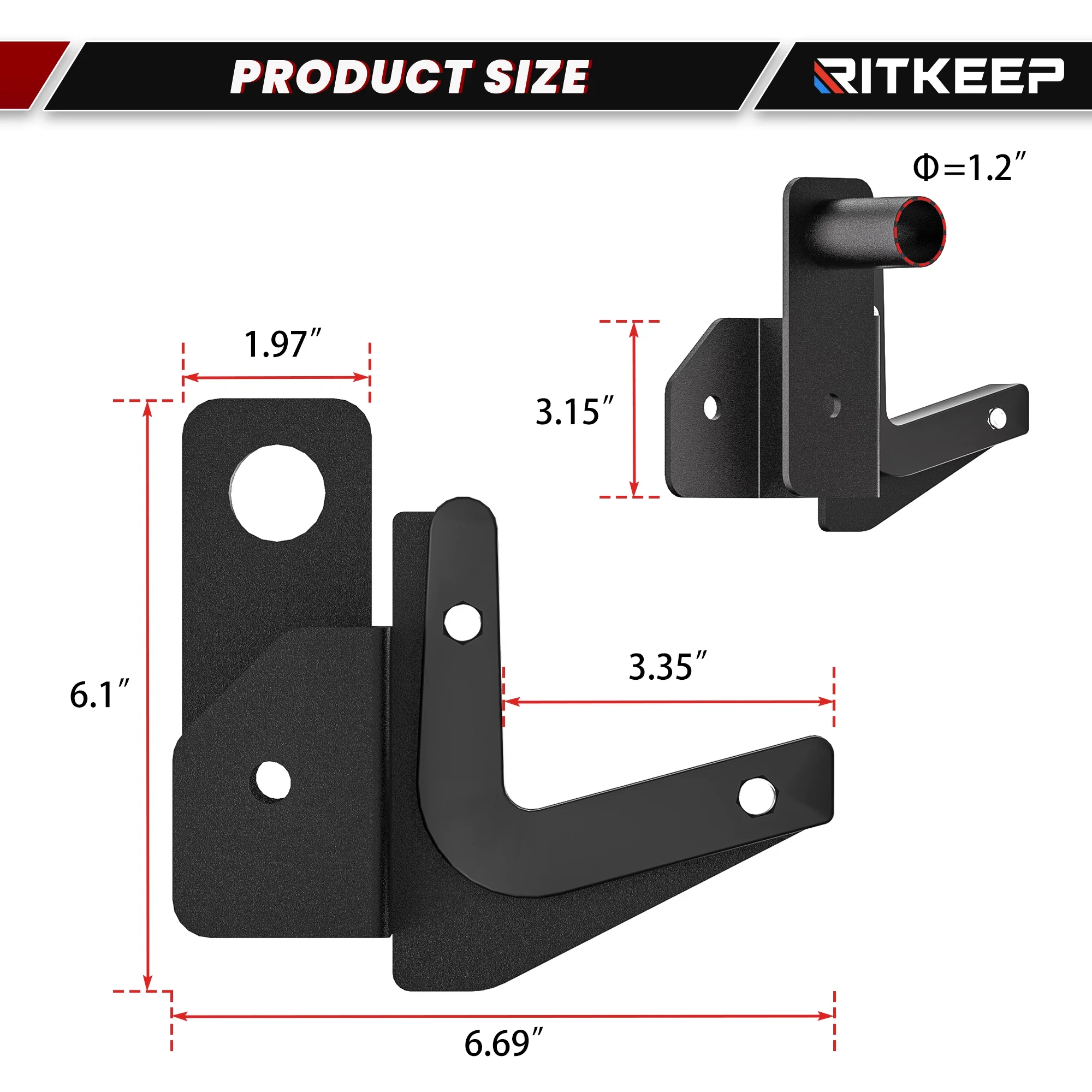 J CUPS 50 X 70mm | Smith Machine Attachments (Sold in Pair) - Image 4