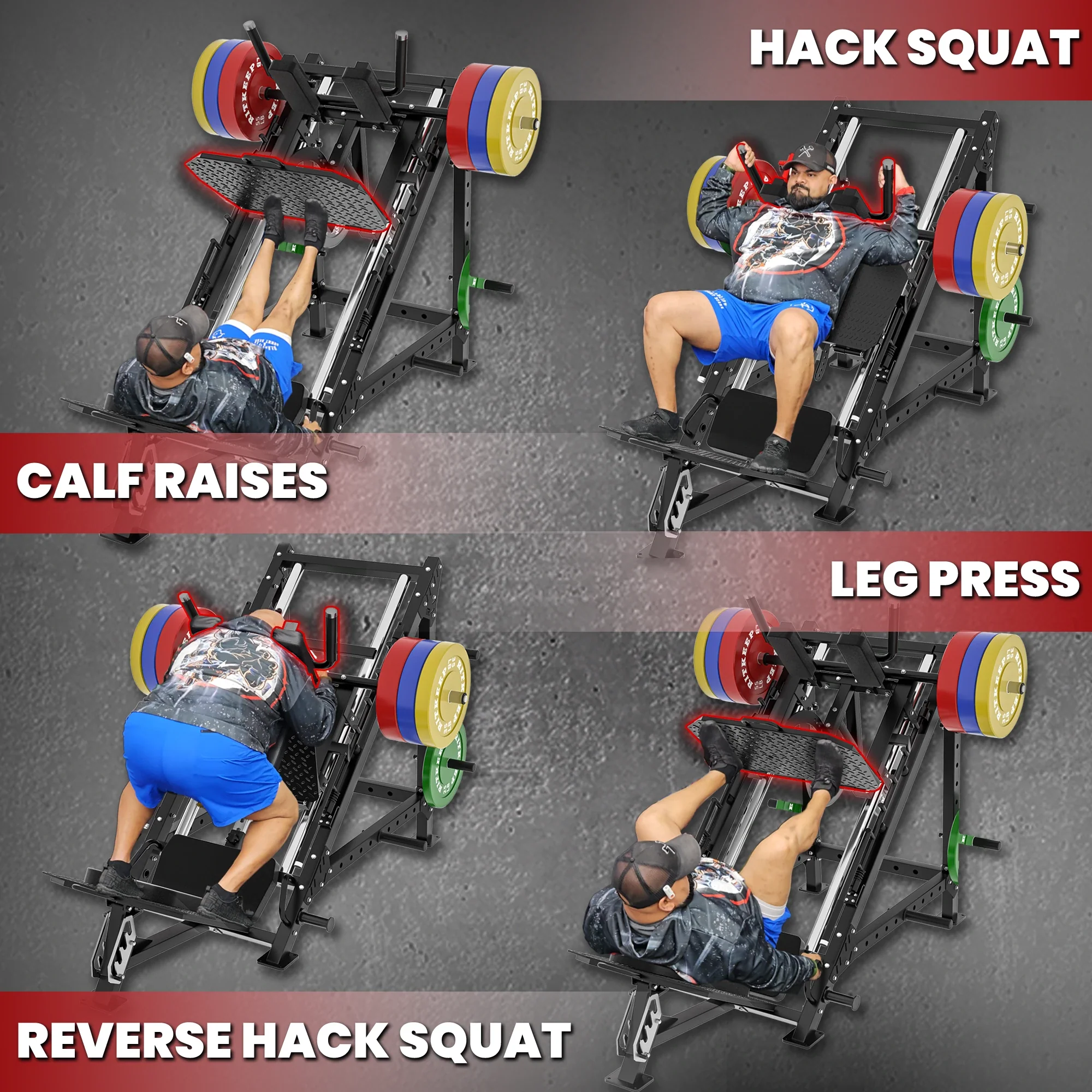 RitKeep Thunderbolt A10 Leg Press Hack Squat Machine - Image 5
