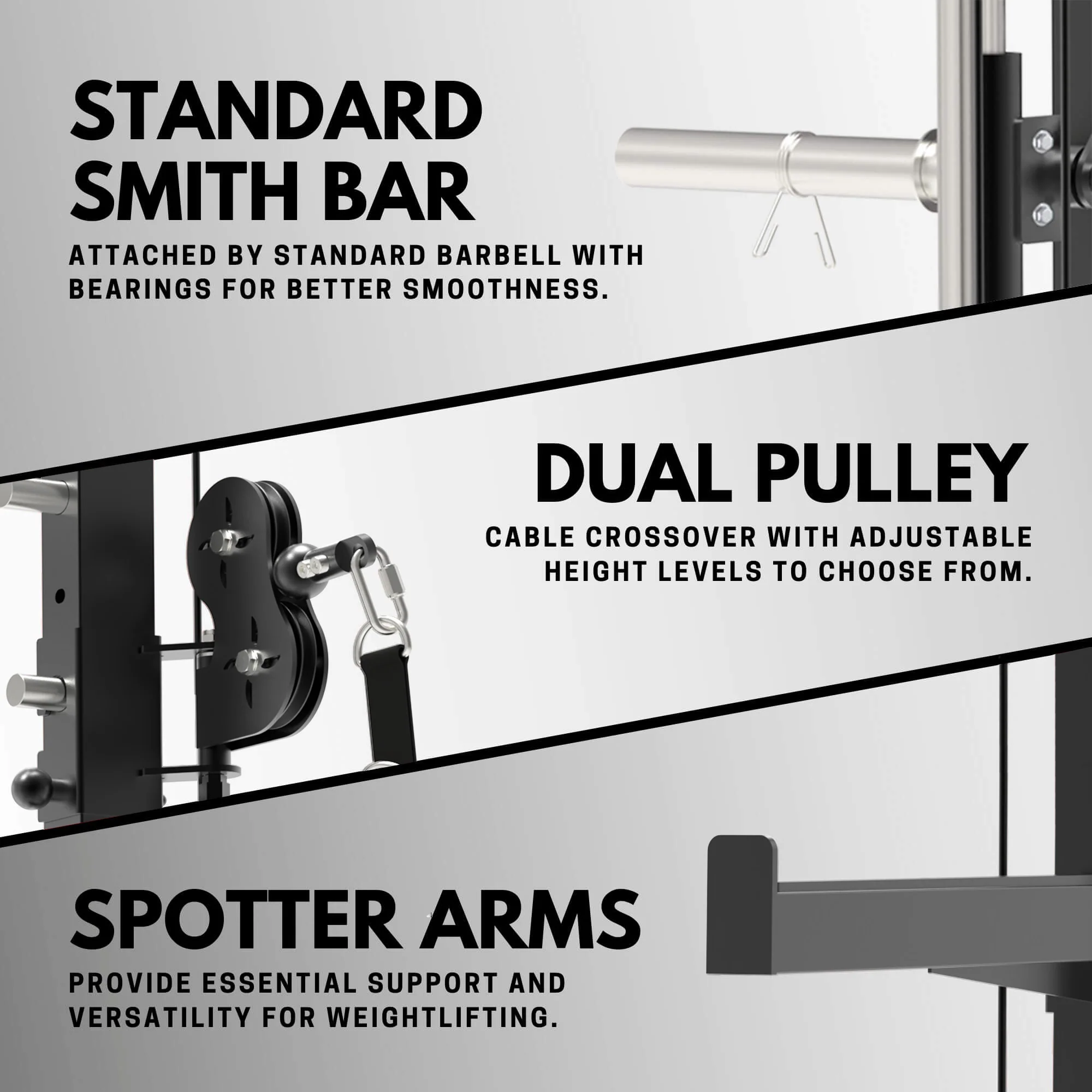 PMAX-4550 Multi Functional Trainer Smith Machine Training System - Image 5