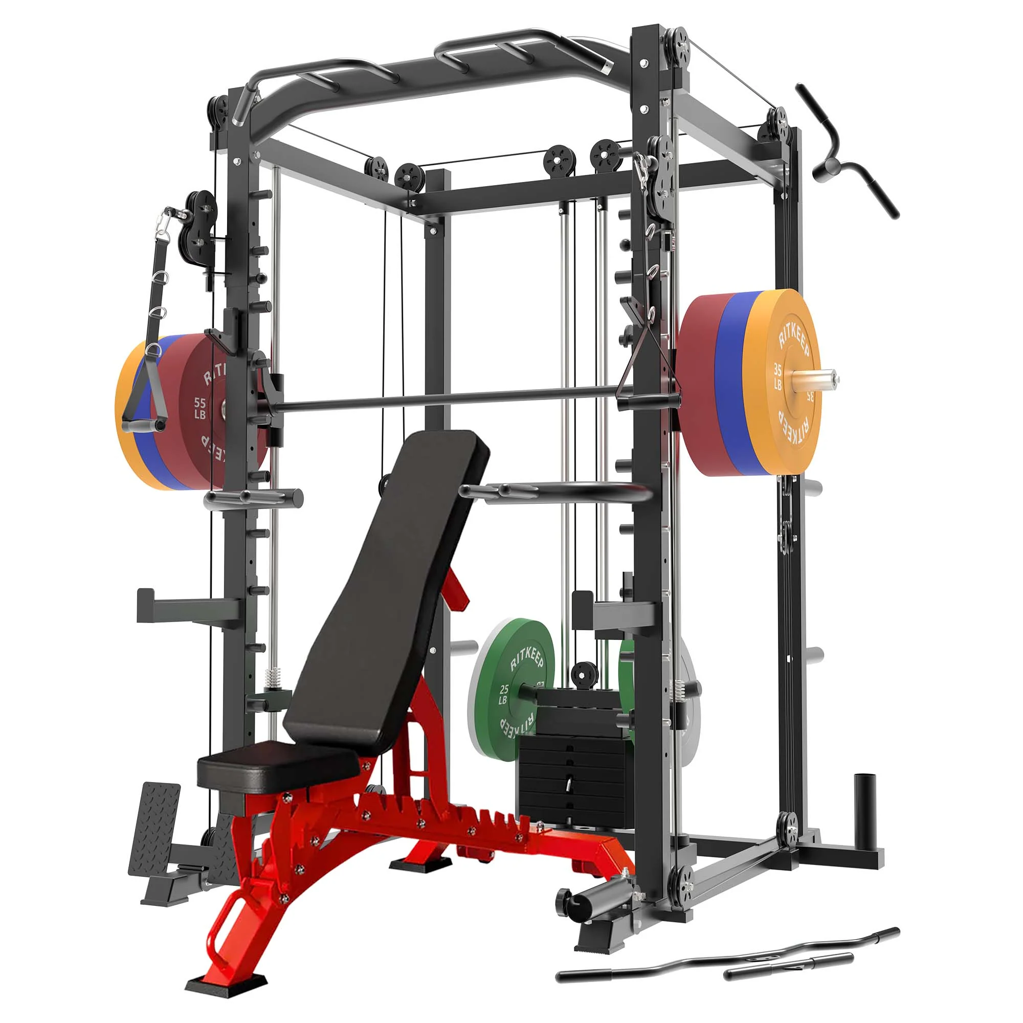 PMAX-4550 Pro Smith Machine With Weight Stacks Home Gym Package - Image 10