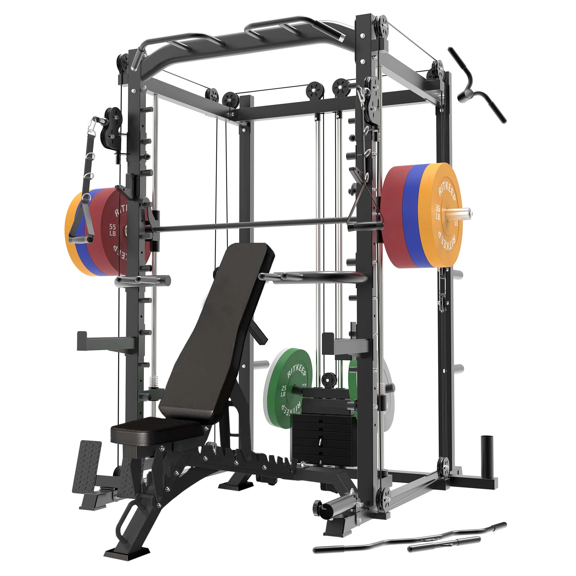 PMAX-4550 Pro Smith Machine With Weight Stacks Home Gym Package - Image 11