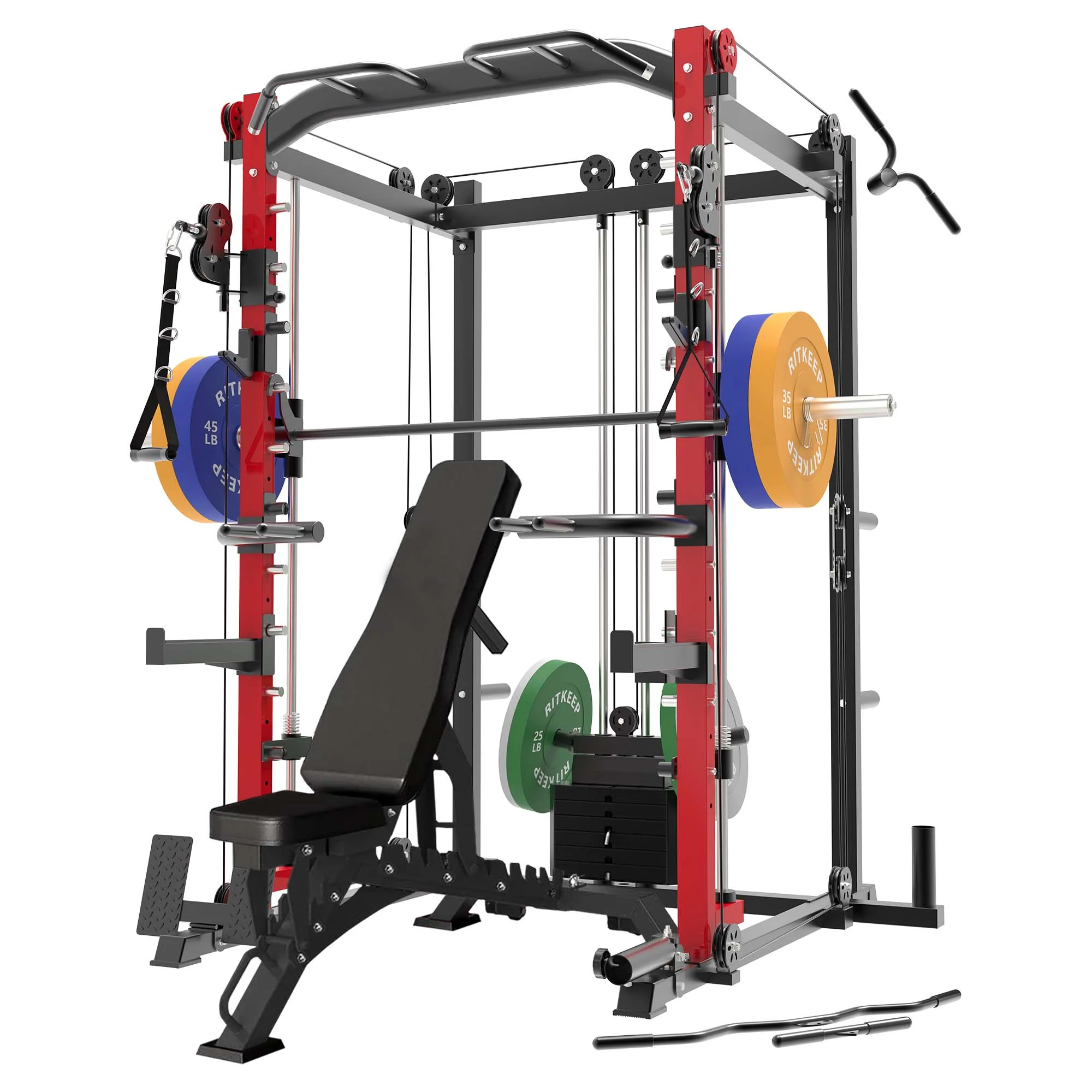 PMAX-4550 Pro Smith Machine With Weight Stacks Home Gym Package - Image 5