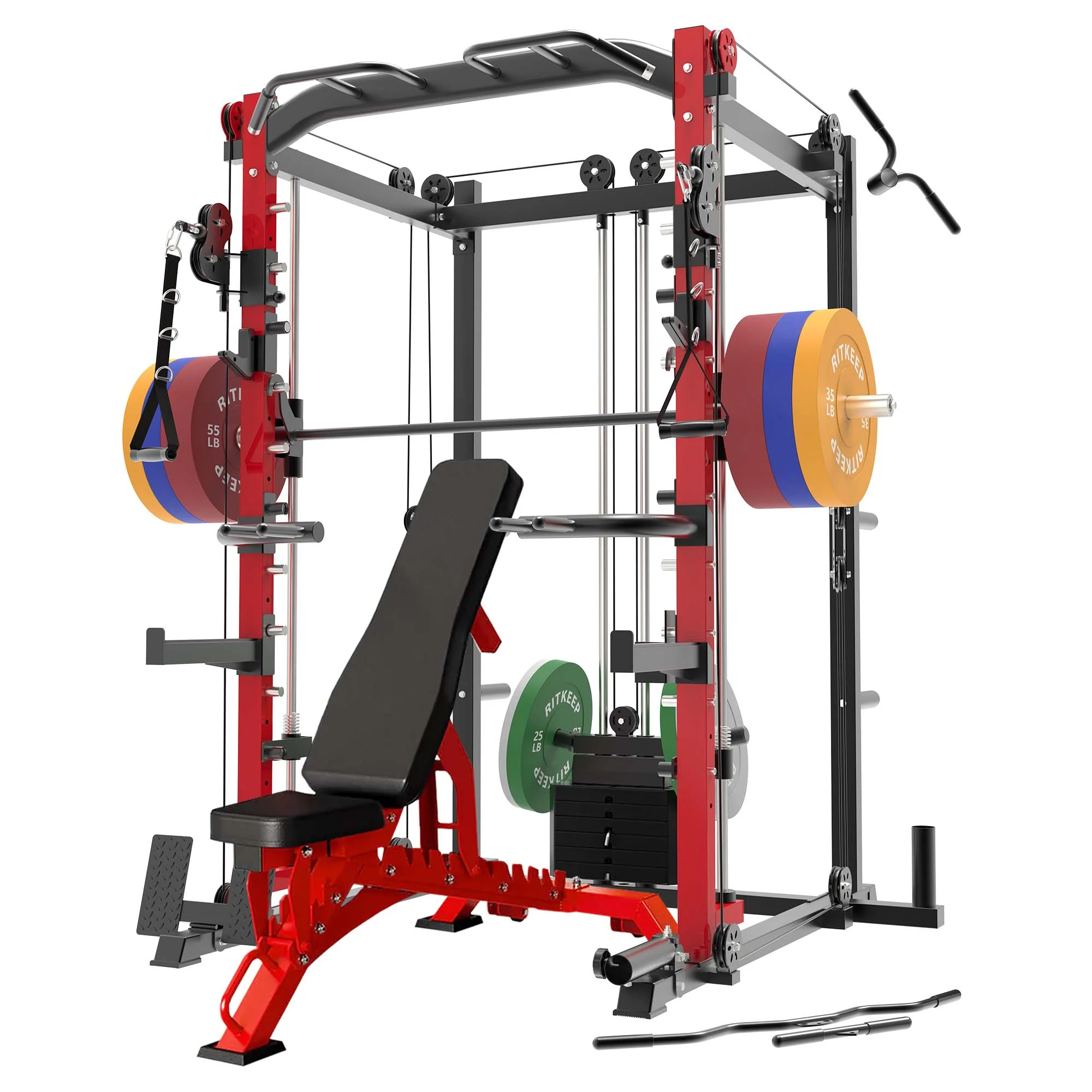PMAX-4550 Pro Smith Machine With Weight Stacks Home Gym Package - Image 6