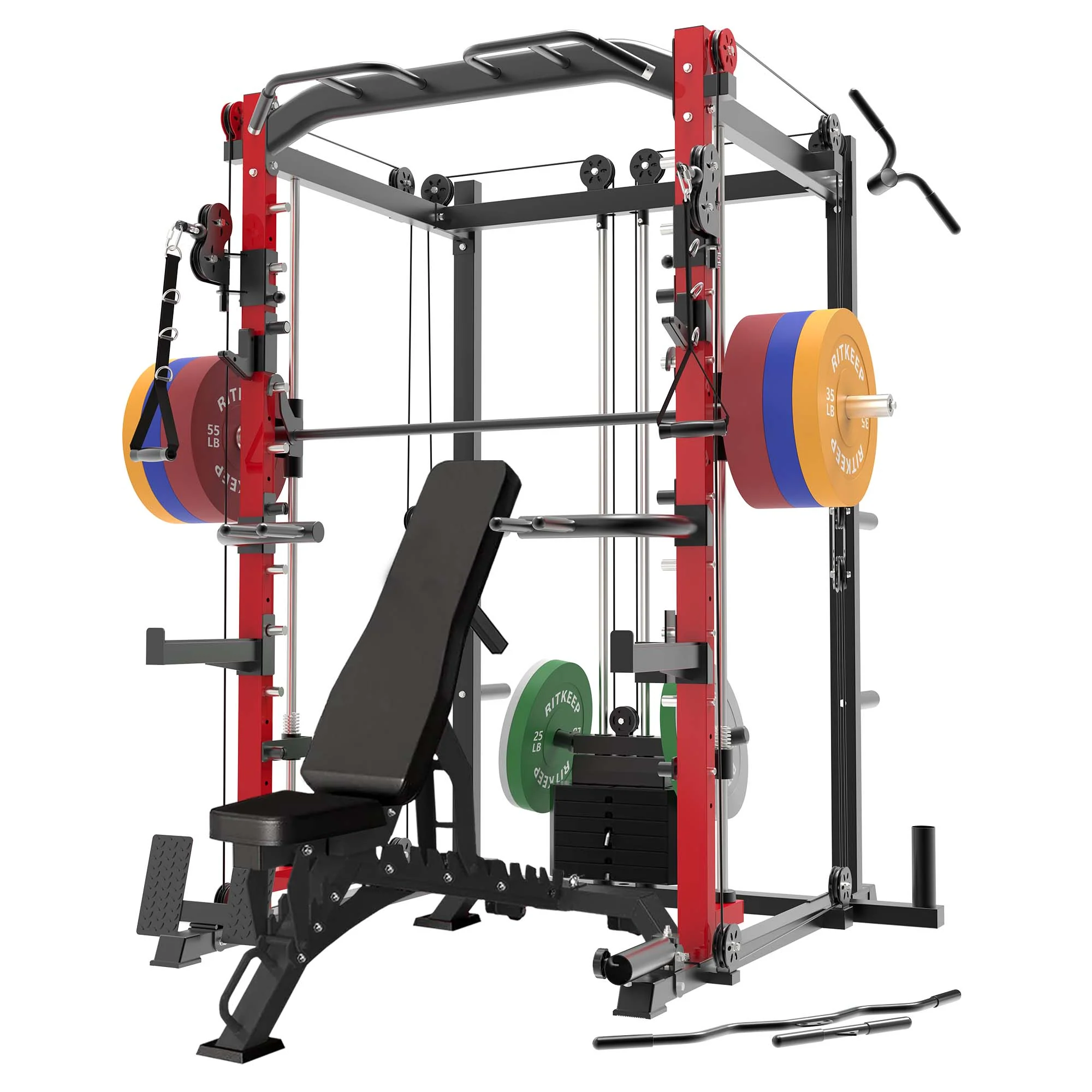 PMAX-4550 Pro Smith Machine With Weight Stacks Home Gym Package - Image 7