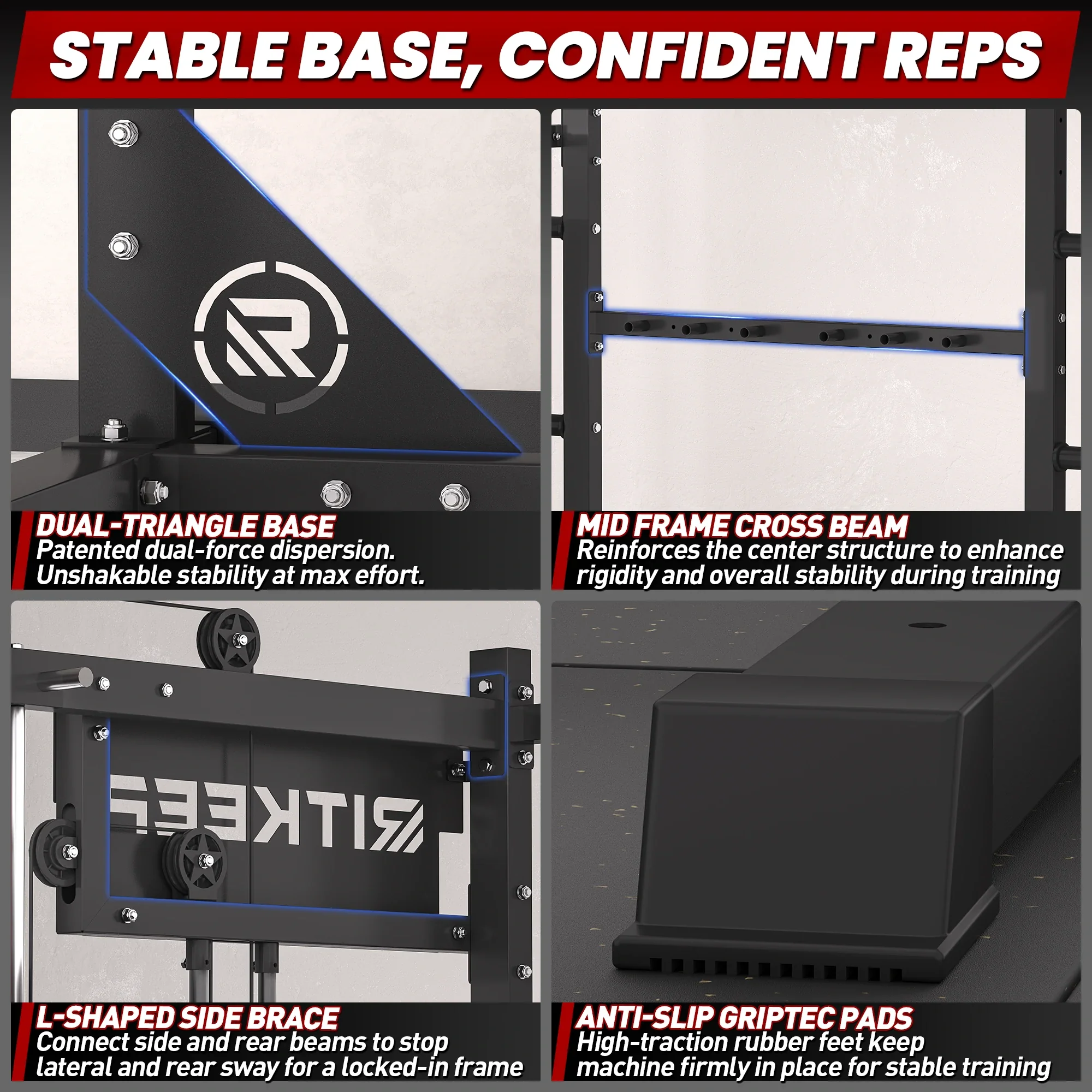 PMAX 4750 Dual Plate Loaded Multi Functional Smith Machine - Image 25