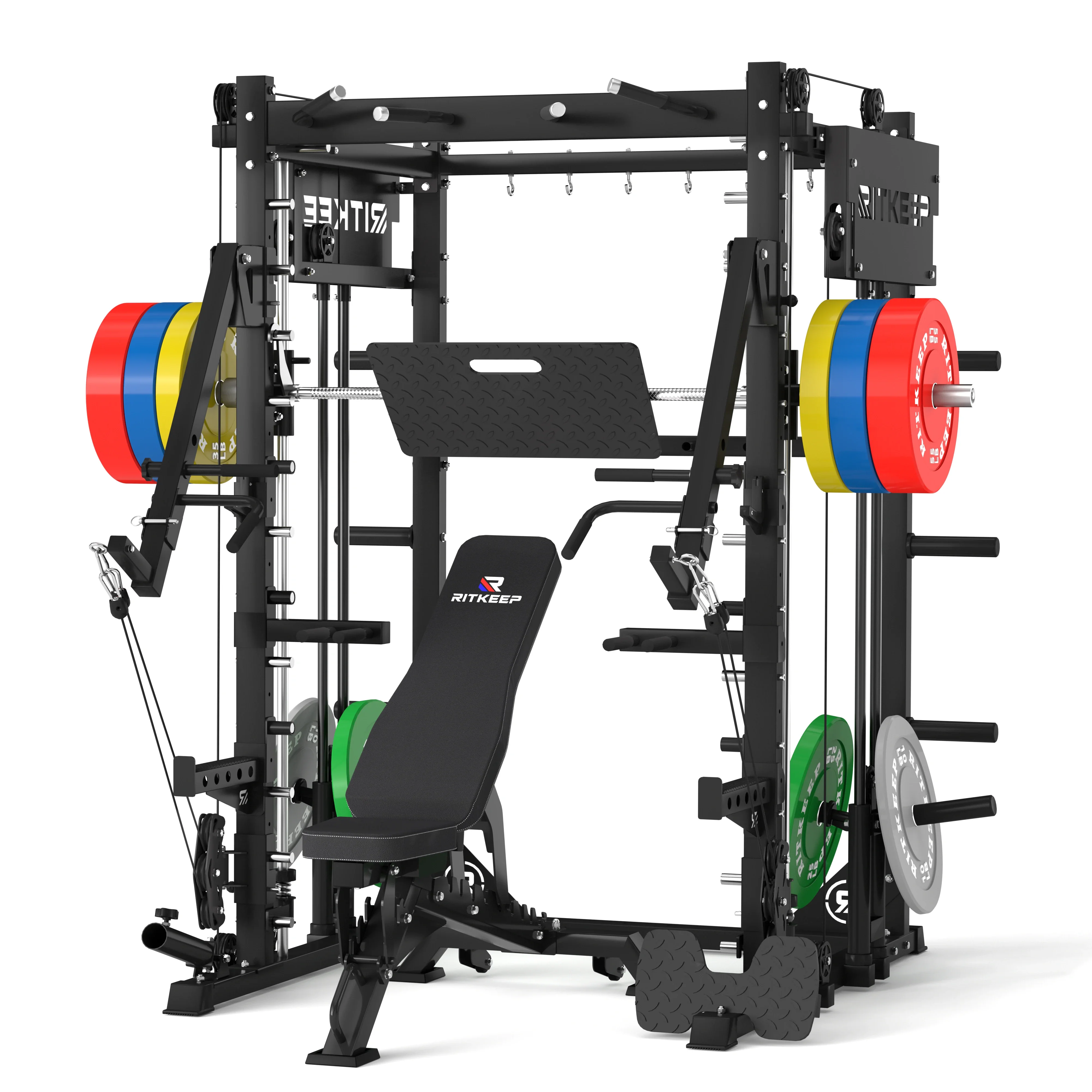 PMAX-4750 Dual Plate Loaded Squat Exercise Machine Gym Equipment Package - Image 10