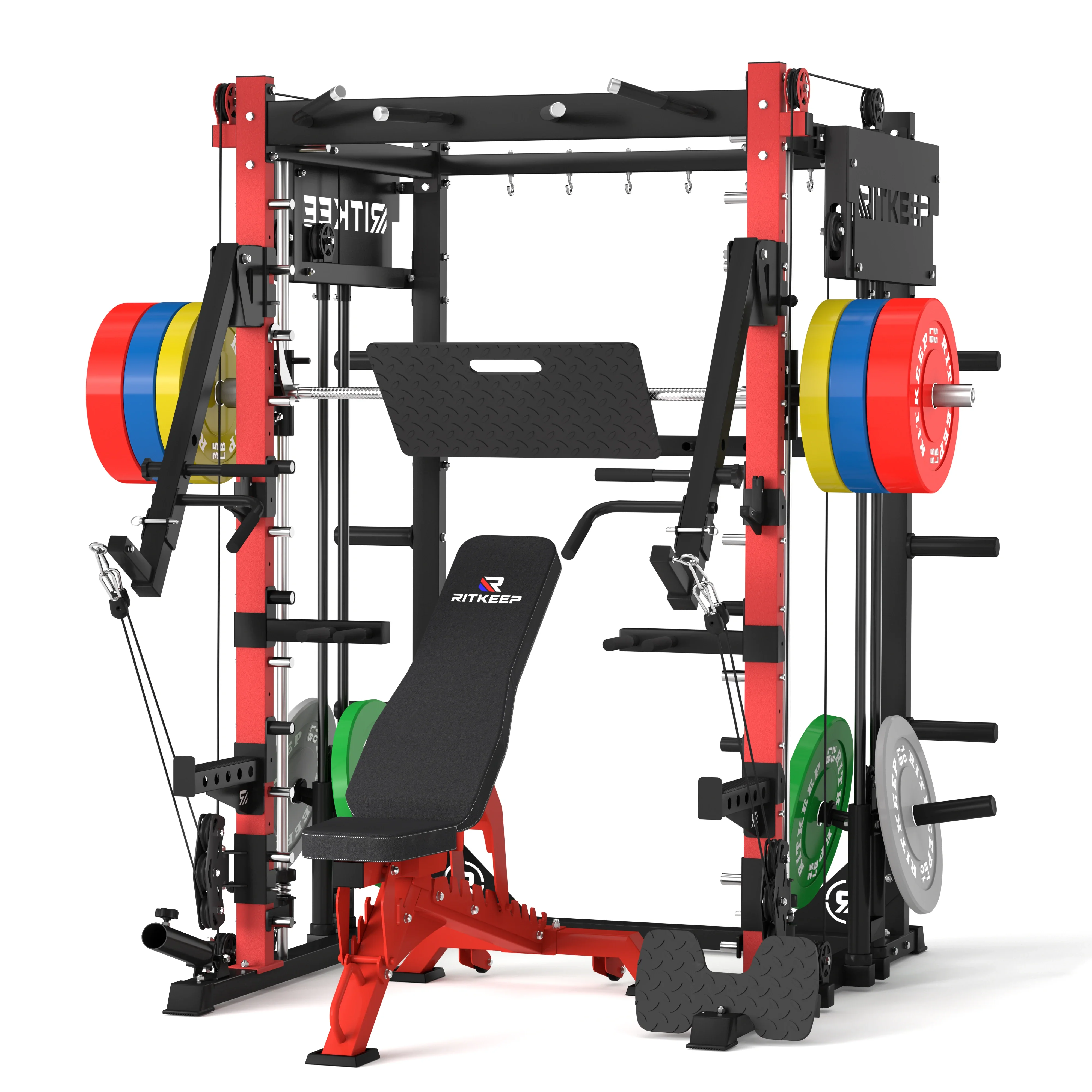 PMAX-4750 Dual Plate Loaded Squat Exercise Machine Gym Equipment Package - Image 12