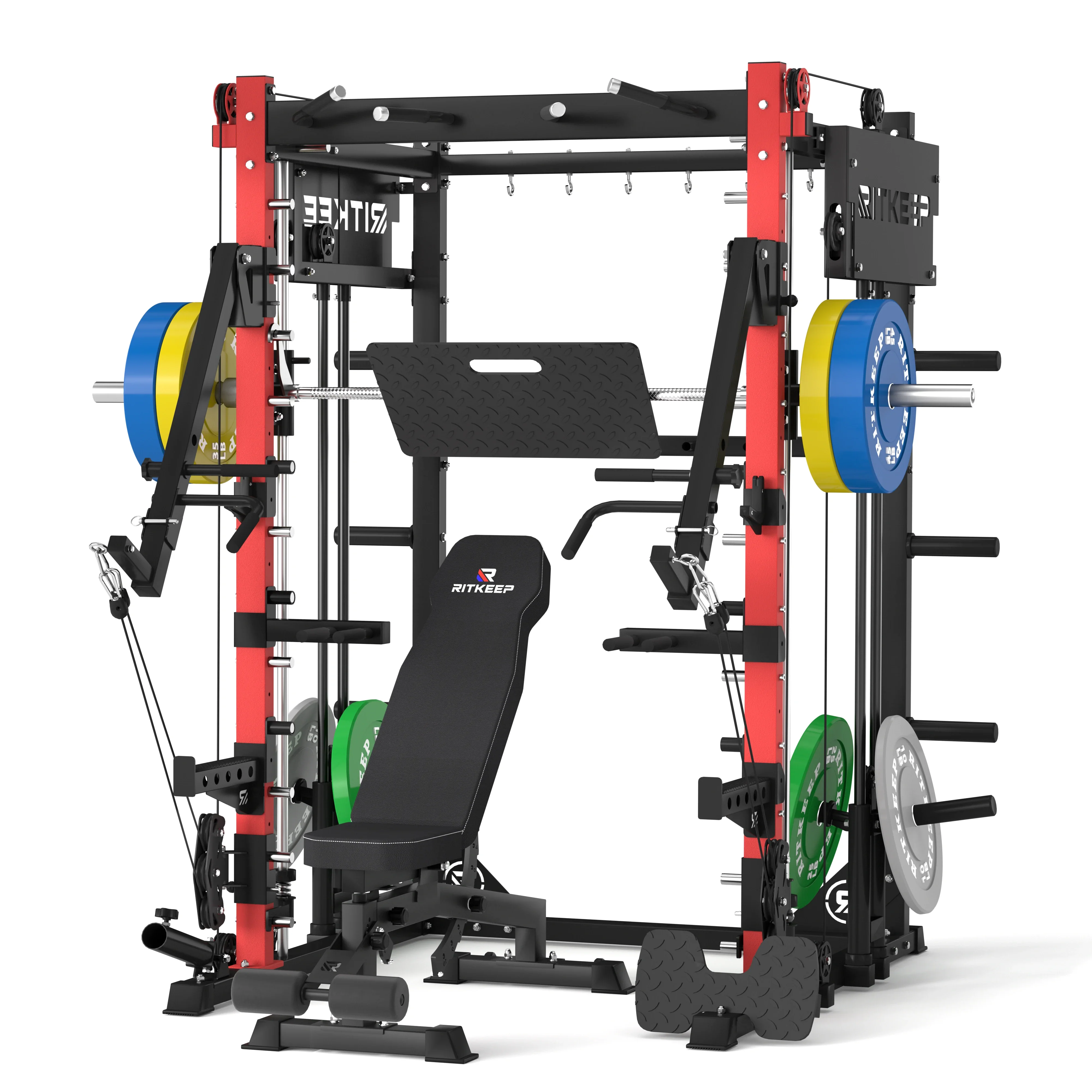PMAX-4750 Dual Plate Loaded Squat Exercise Machine Gym Equipment Package - Image 15