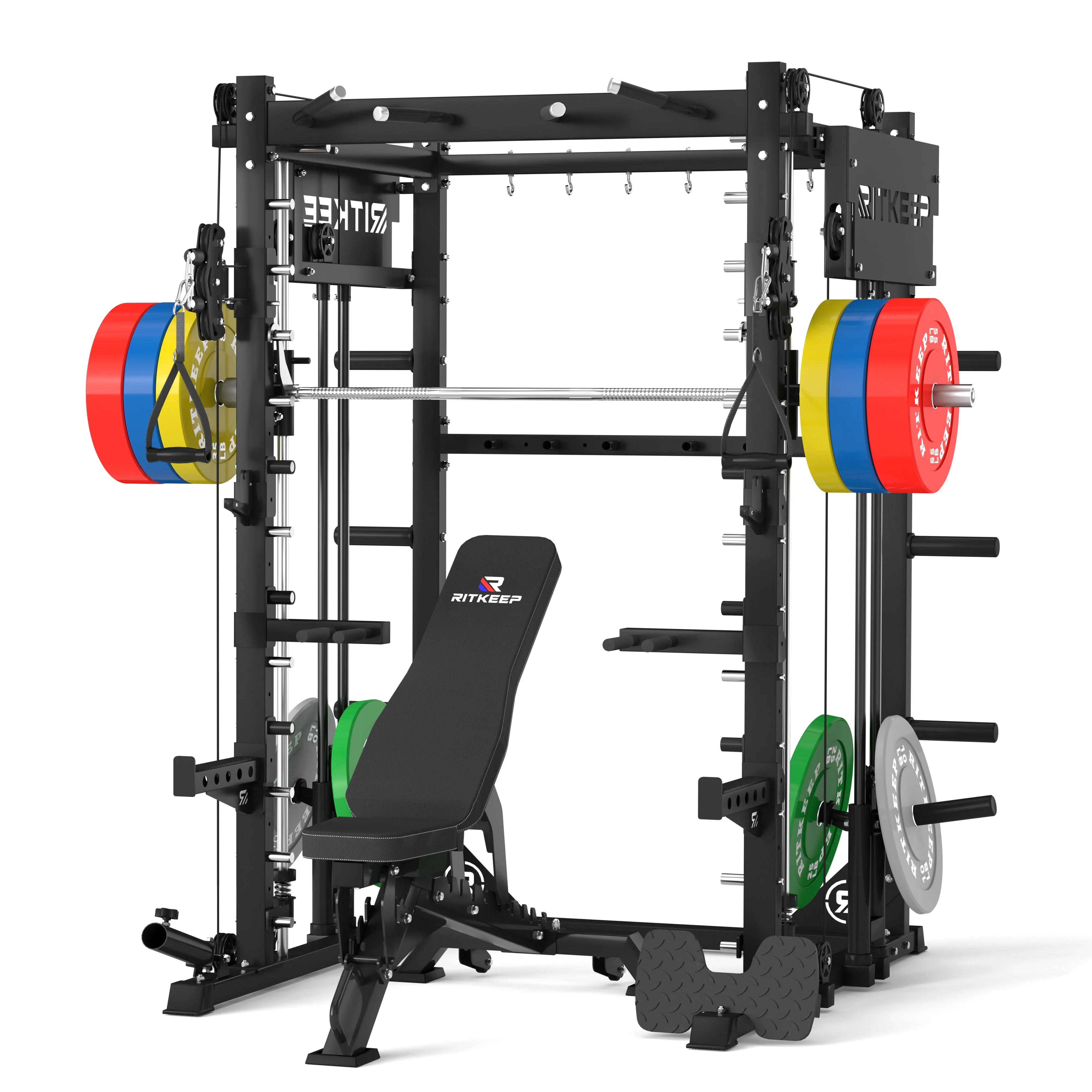 PMAX-4750 Dual Plate Loaded Squat Exercise Machine Gym Equipment Package - Image 6