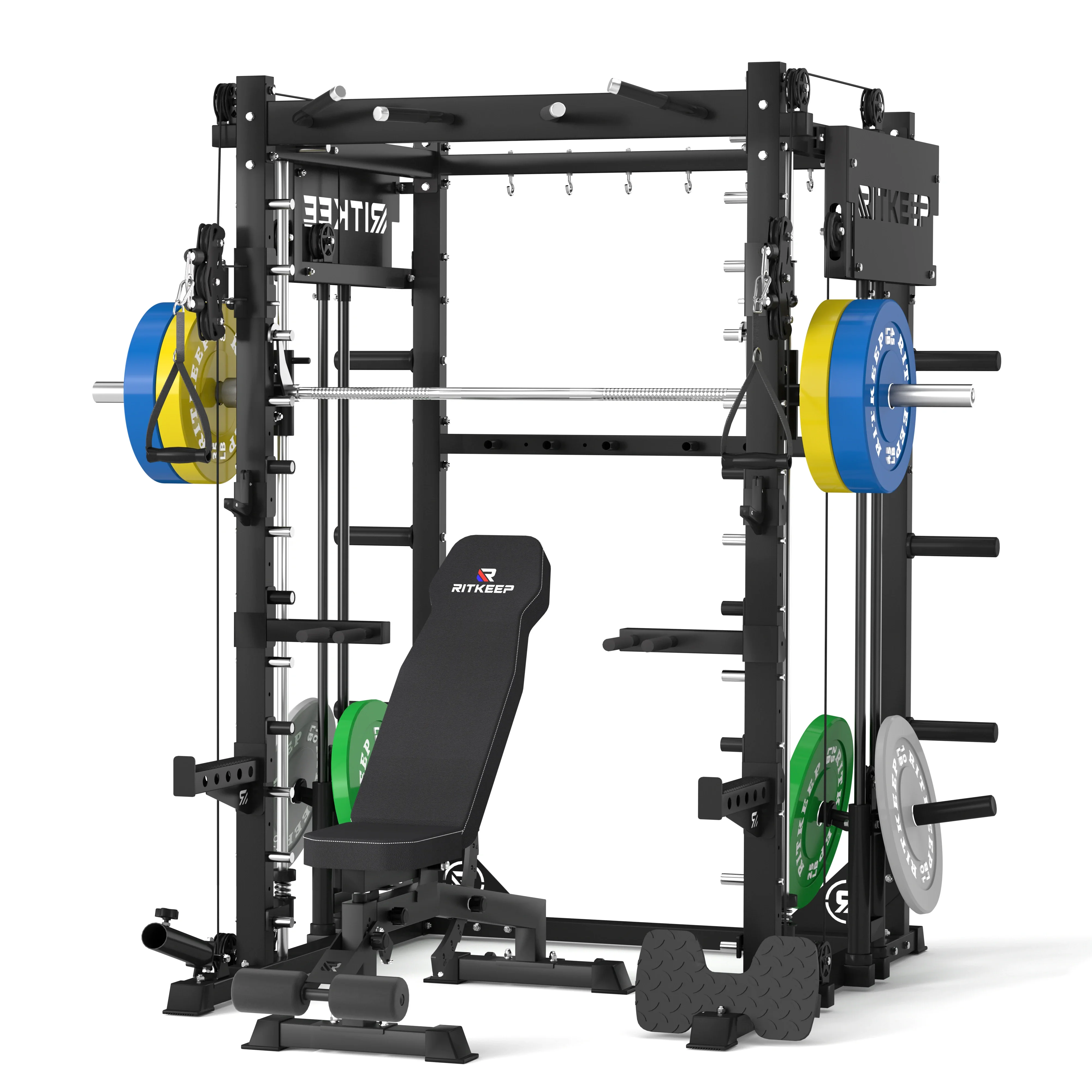 PMAX-4750 Dual Plate Loaded Squat Exercise Machine Gym Equipment Package - Image 7