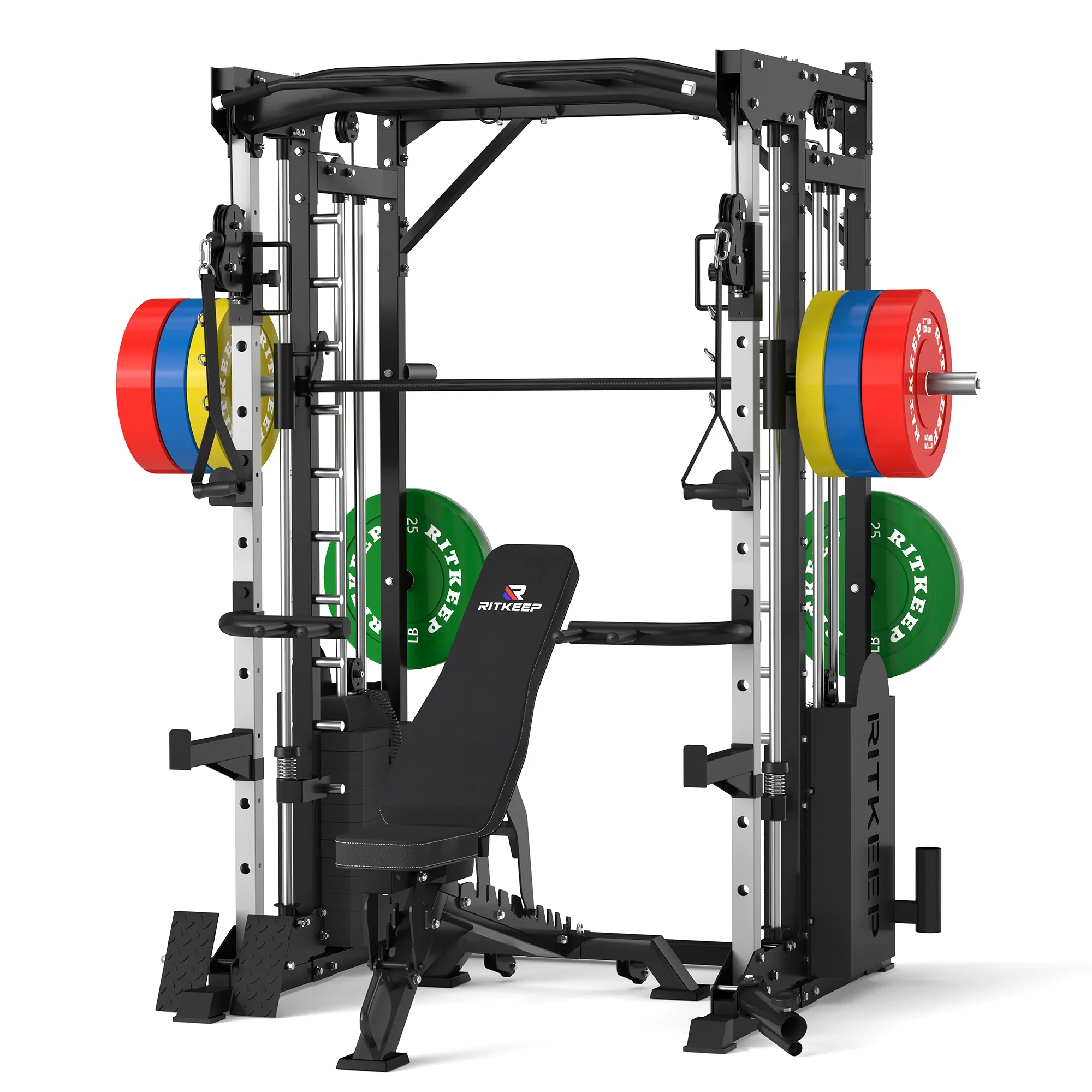 PMAX 5600 Smith Exercise Machine Trainer Pro Complete Home Gym Package - Image 10