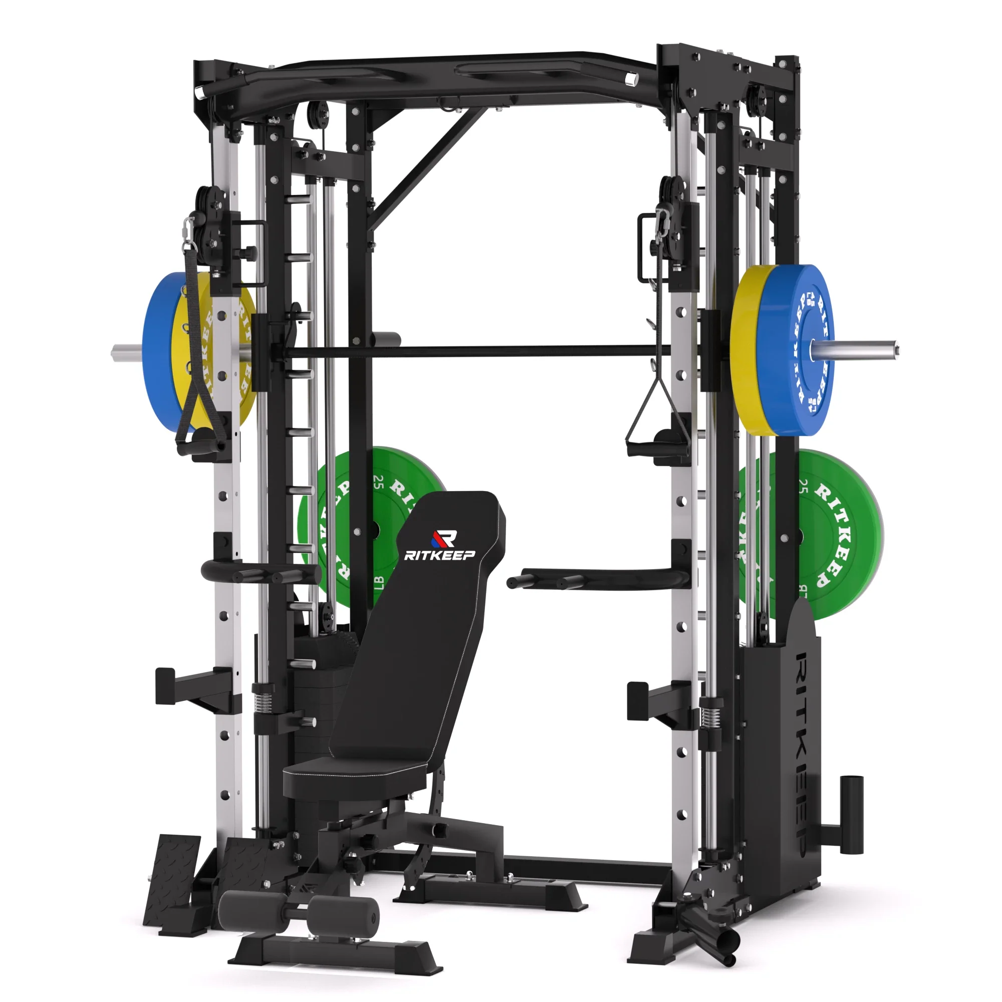 PMAX 5600 Smith Exercise Machine Trainer Pro Complete Home Gym Package - Image 13