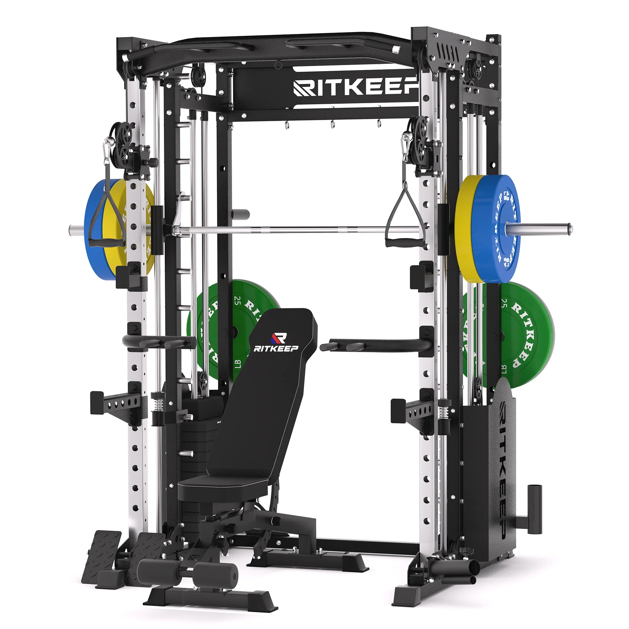 PMAX 5600 Smith Exercise Machine Trainer Pro Complete Home Gym Package - Image 24