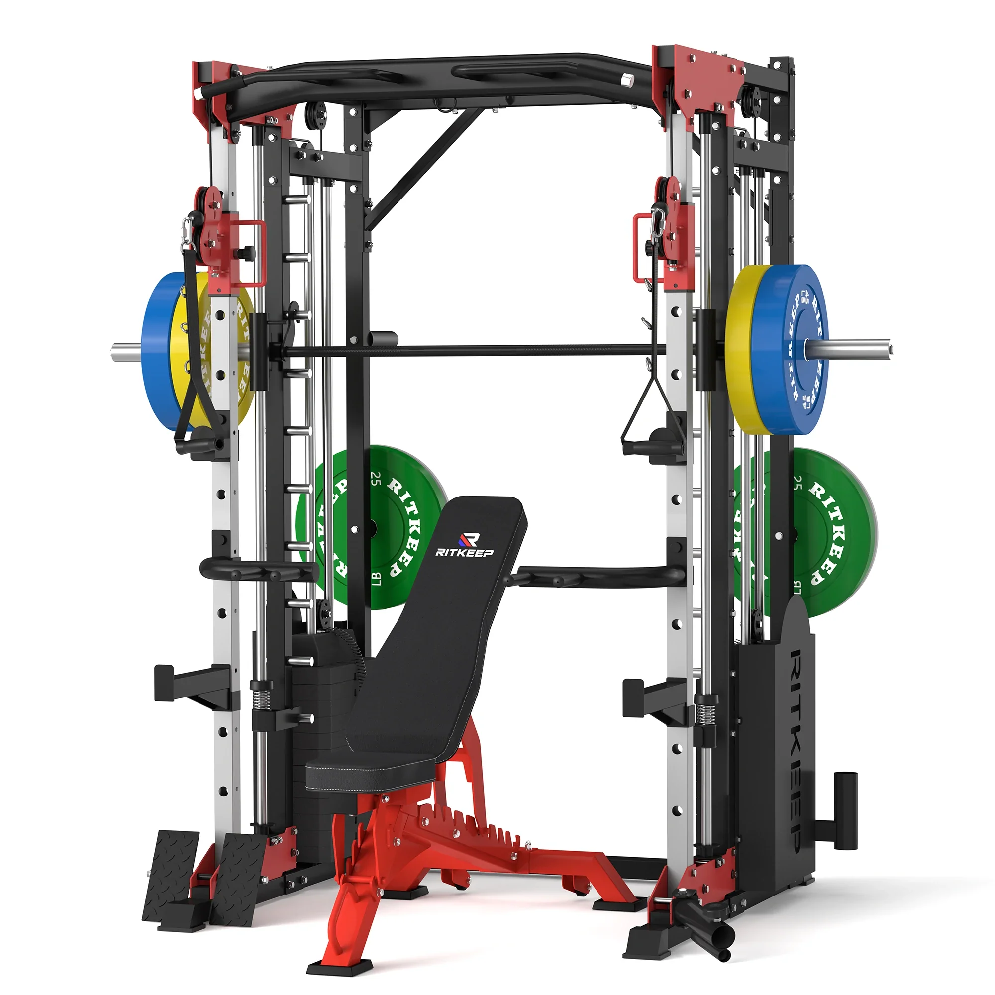 PMAX 5600 Smith Exercise Machine Trainer Pro Complete Home Gym Package - Image 3