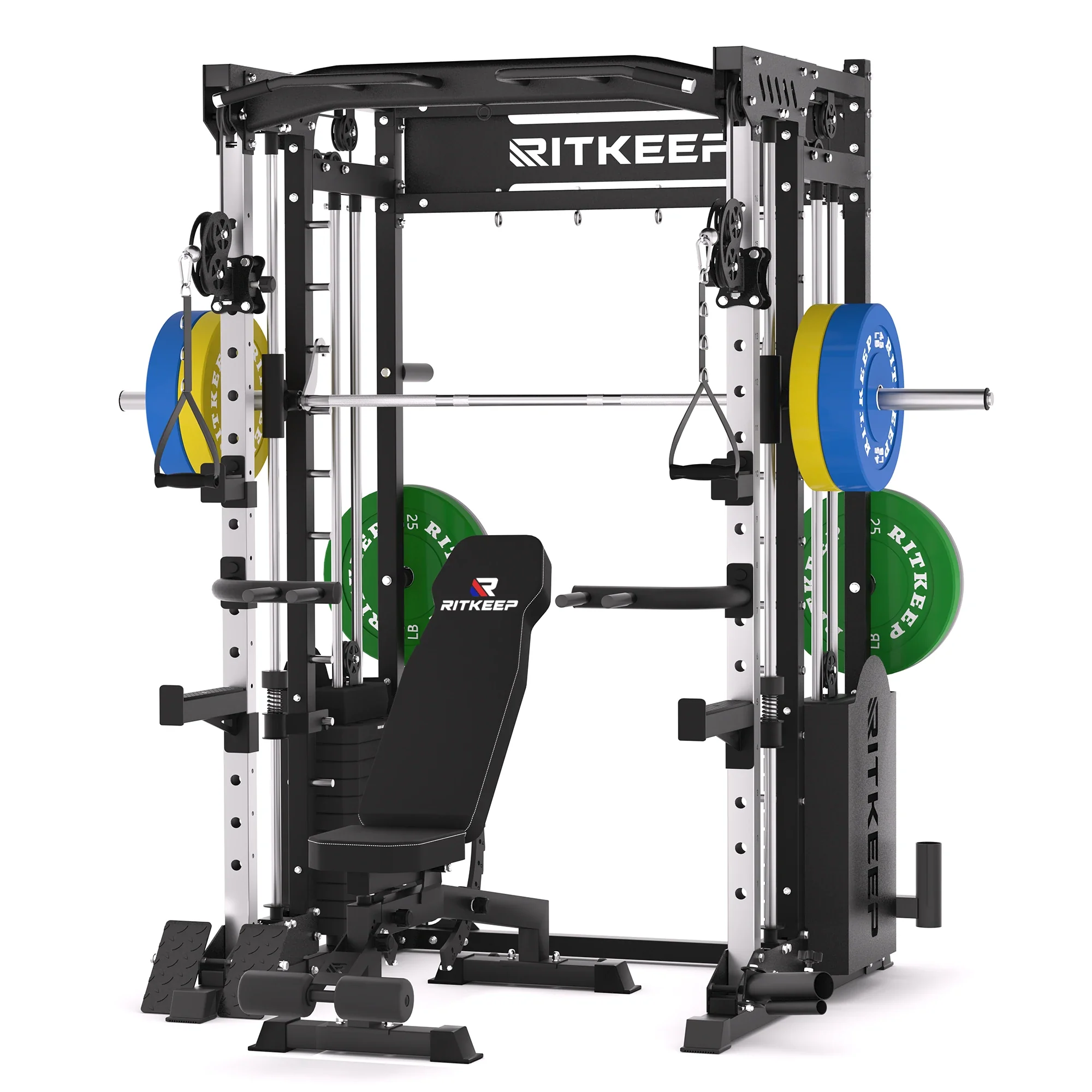 PMAX 5600 Smith Exercise Machine Trainer Pro Complete Home Gym Package - Image 30