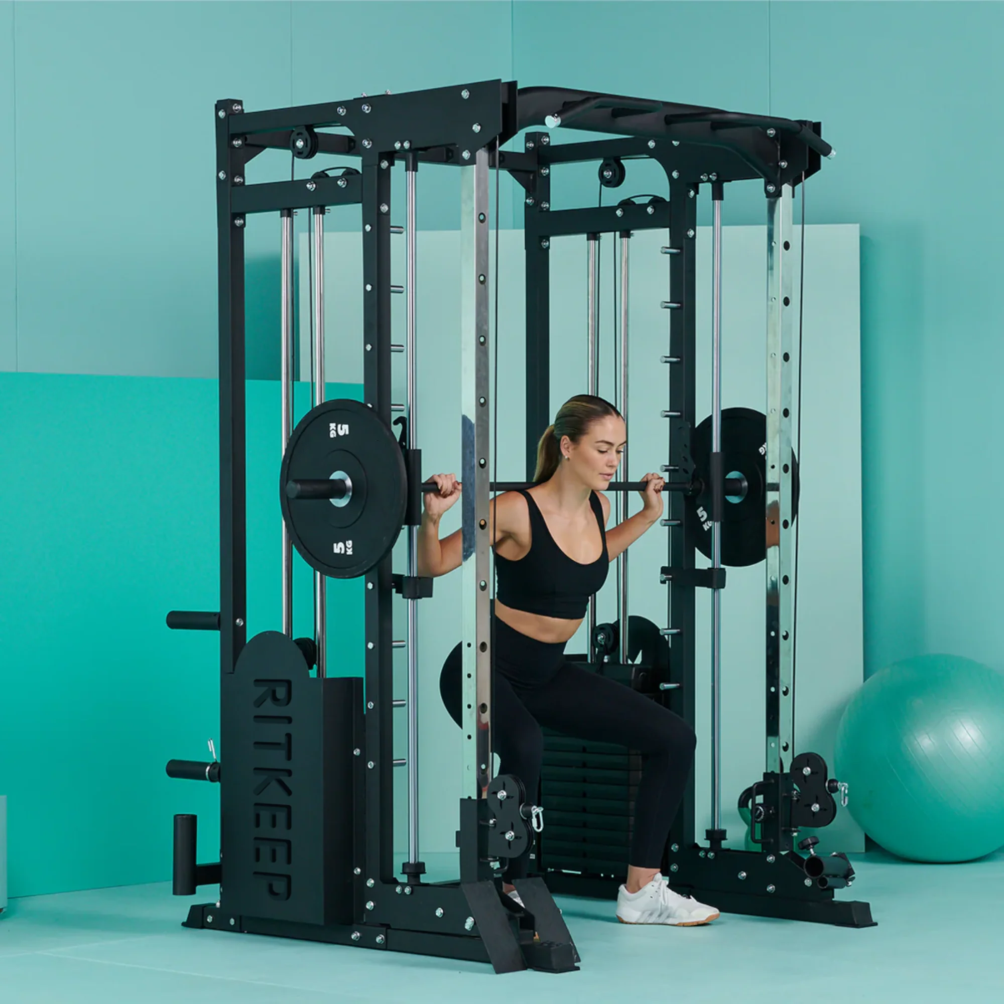 PMAX 5600 Smith Exercise Machine Trainer Pro Complete Home Gym Package - Image 39