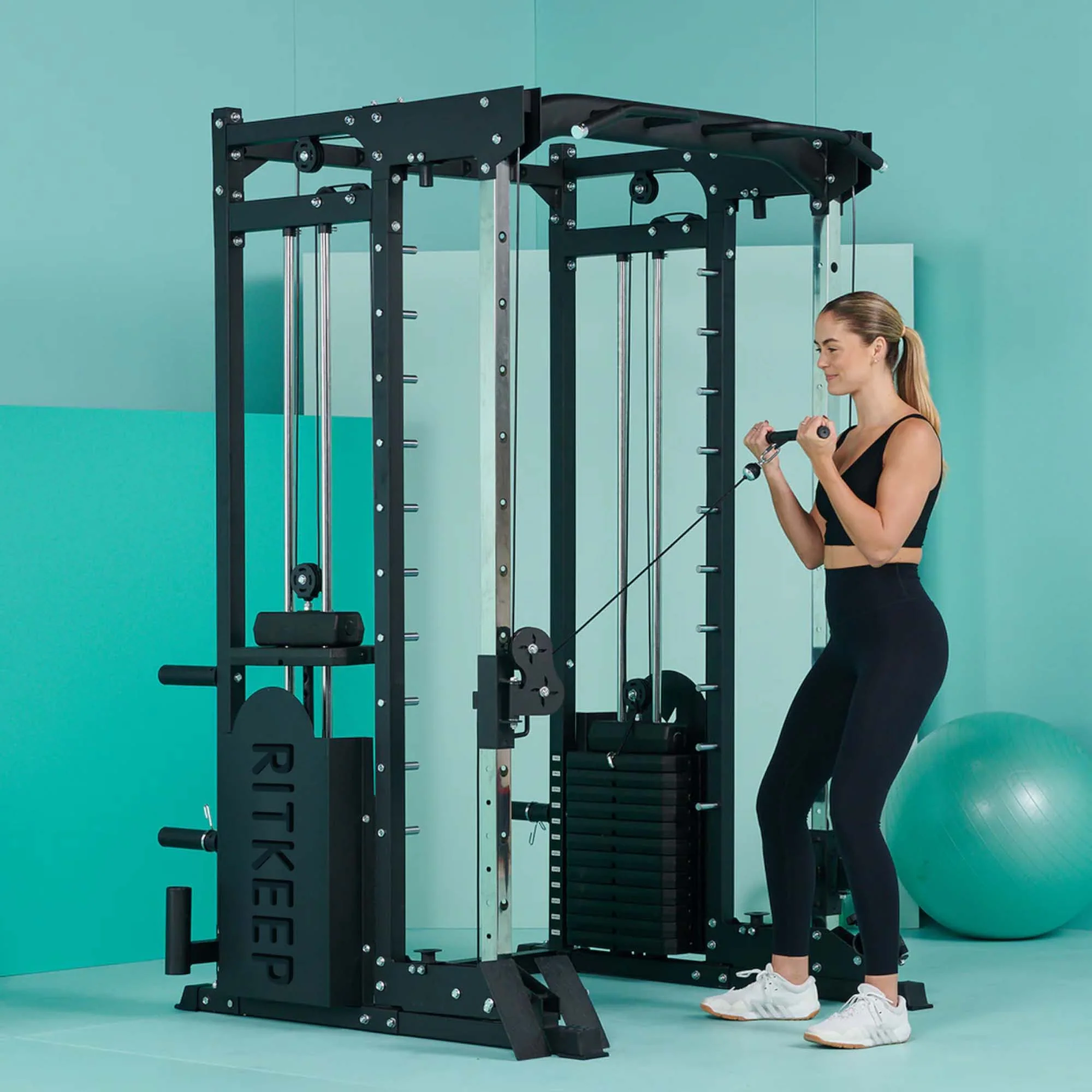 PMAX 5600 Smith Exercise Machine Trainer Pro Complete Home Gym Package - Image 57