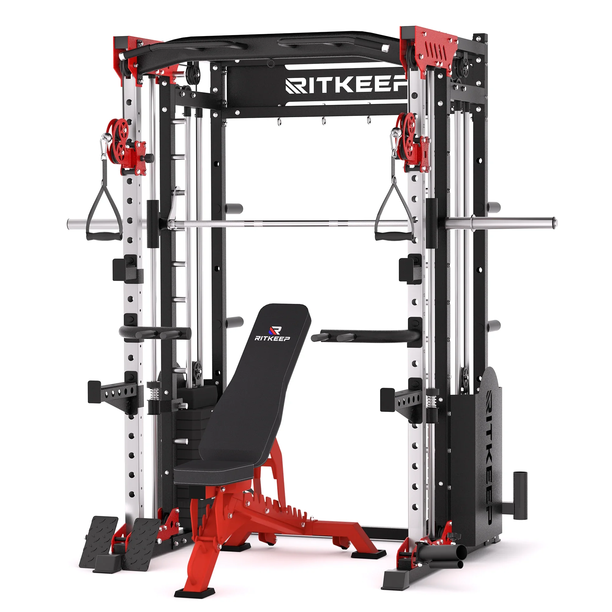 PMAX 5600 Home Gym Smith Machine - Integrated Weight System - Image 18