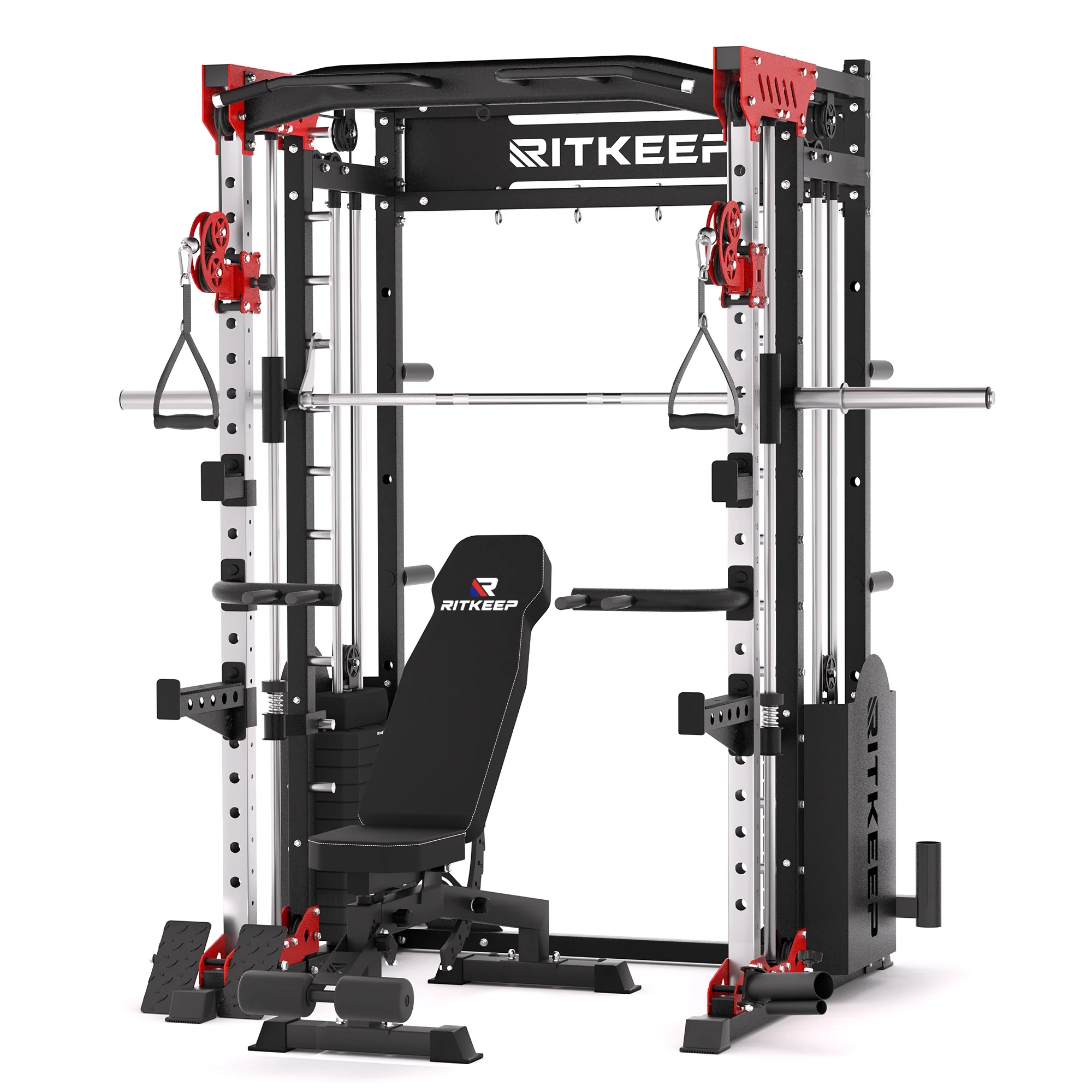 PMAX 5600 Home Gym Smith Machine - Integrated Weight System - Image 20