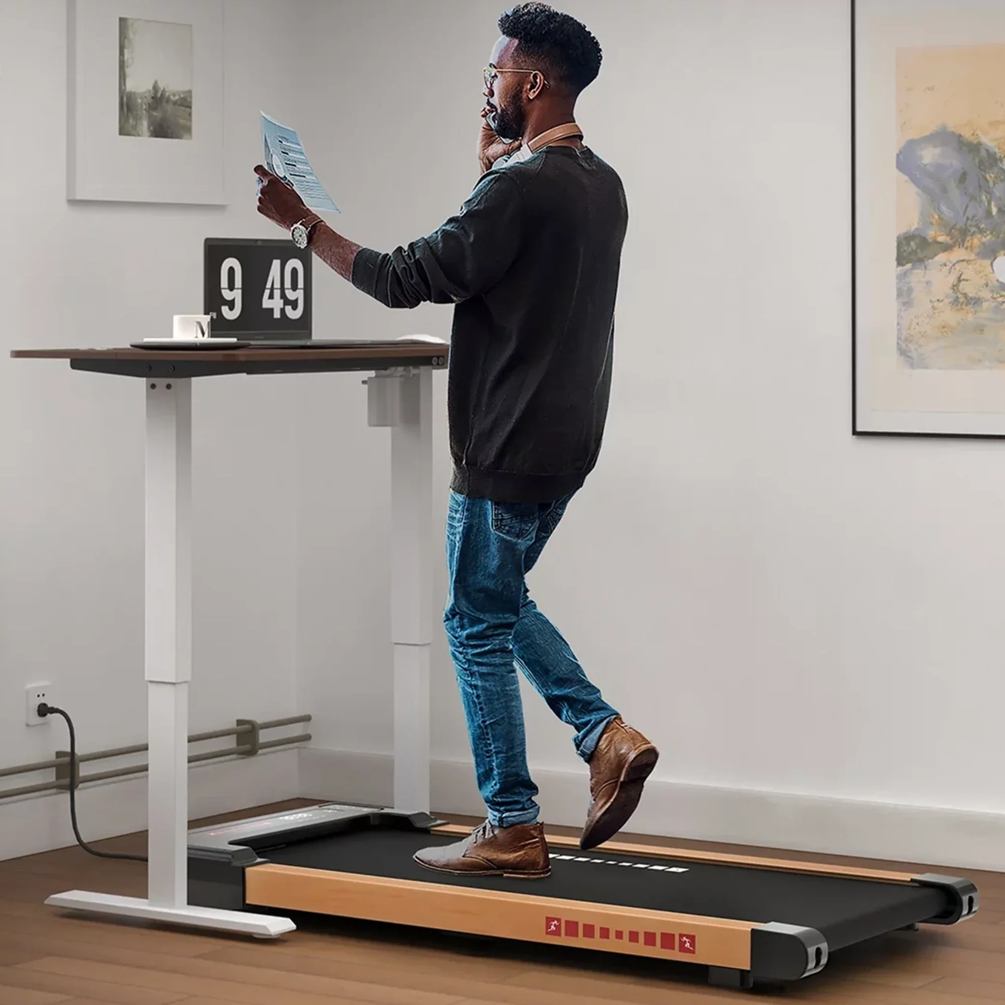 Q20 Walking Pad Treadmill for Home with Shock Absorbing & Remote Control - Image 6