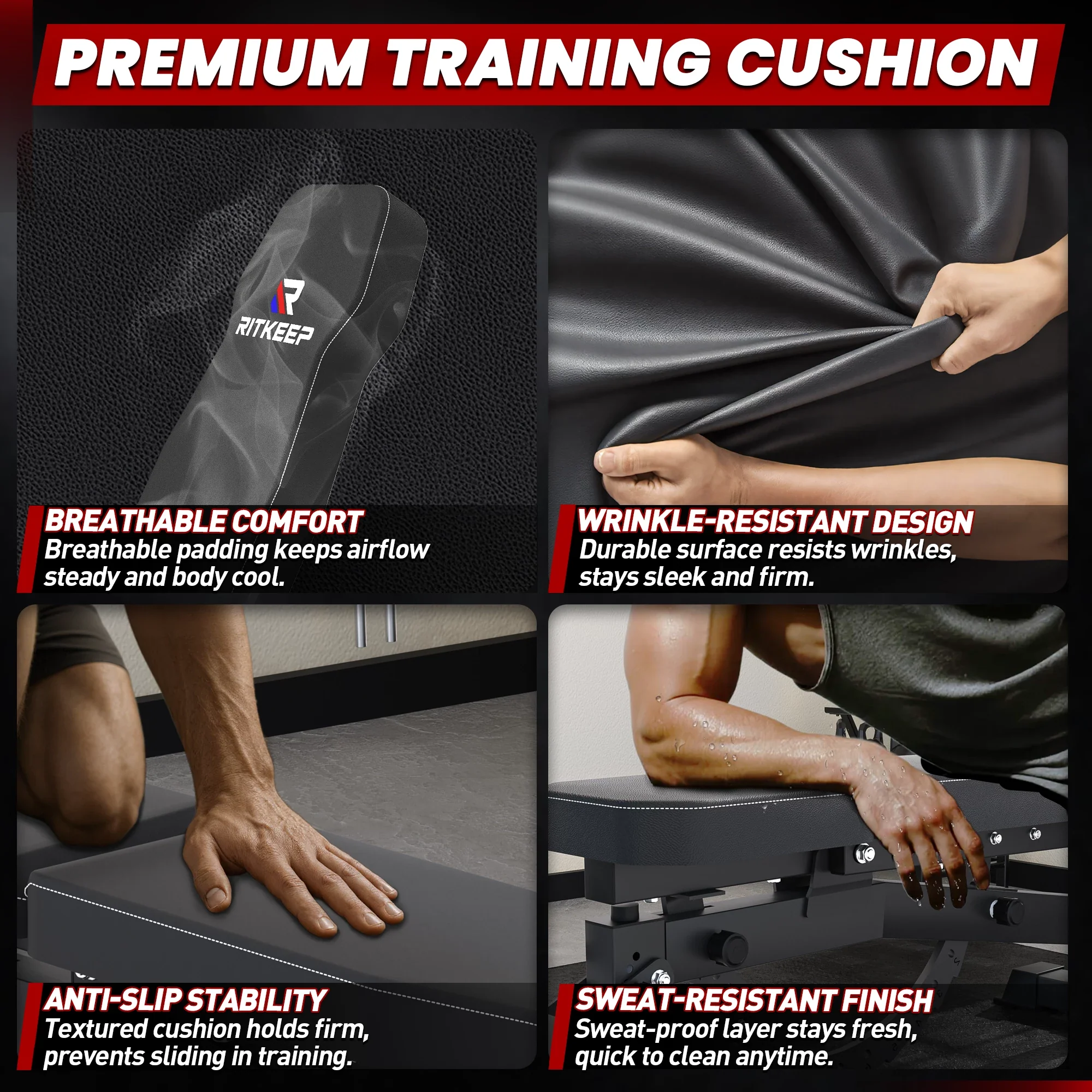 RAB-2000 Adjustable Weight Bench With Leg Attachment - Image 9