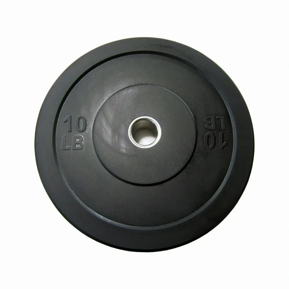 Black 2'' Olympic Low Bounce Black Bumper Plates - Image 3