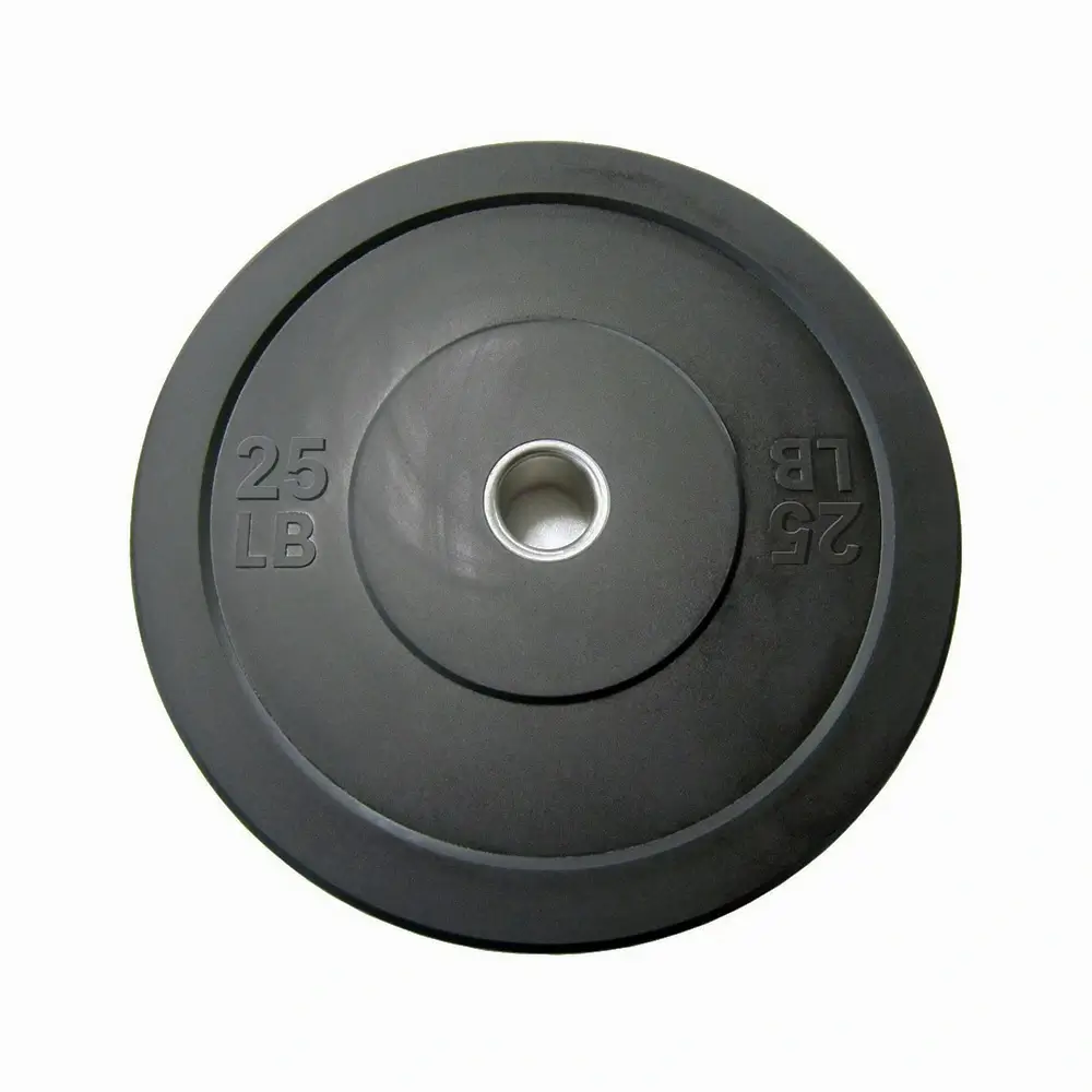 Black 2'' Olympic Low Bounce Black Bumper Plates - Image 4