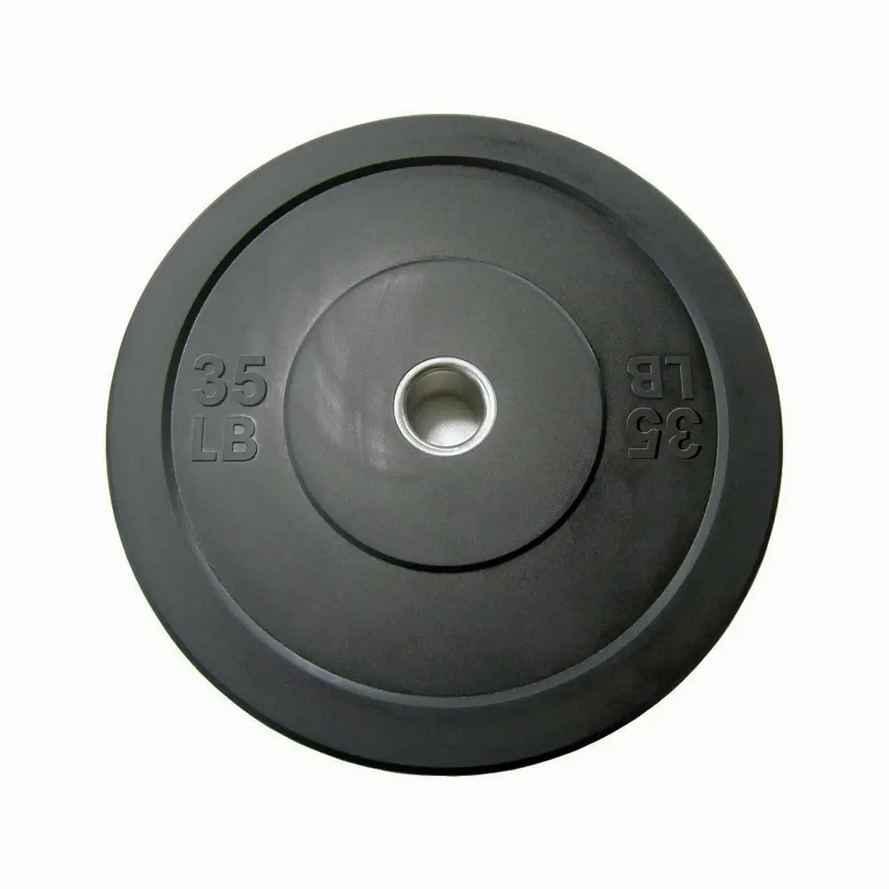 Black 2'' Olympic Low Bounce Black Bumper Plates - Image 5