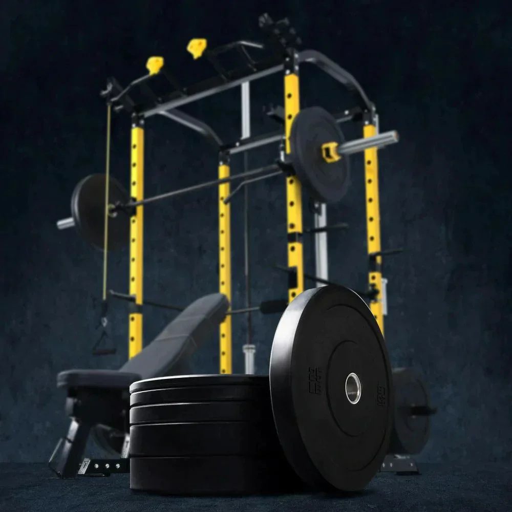 Black 2'' Olympic Low Bounce Black Bumper Plates - Image 8