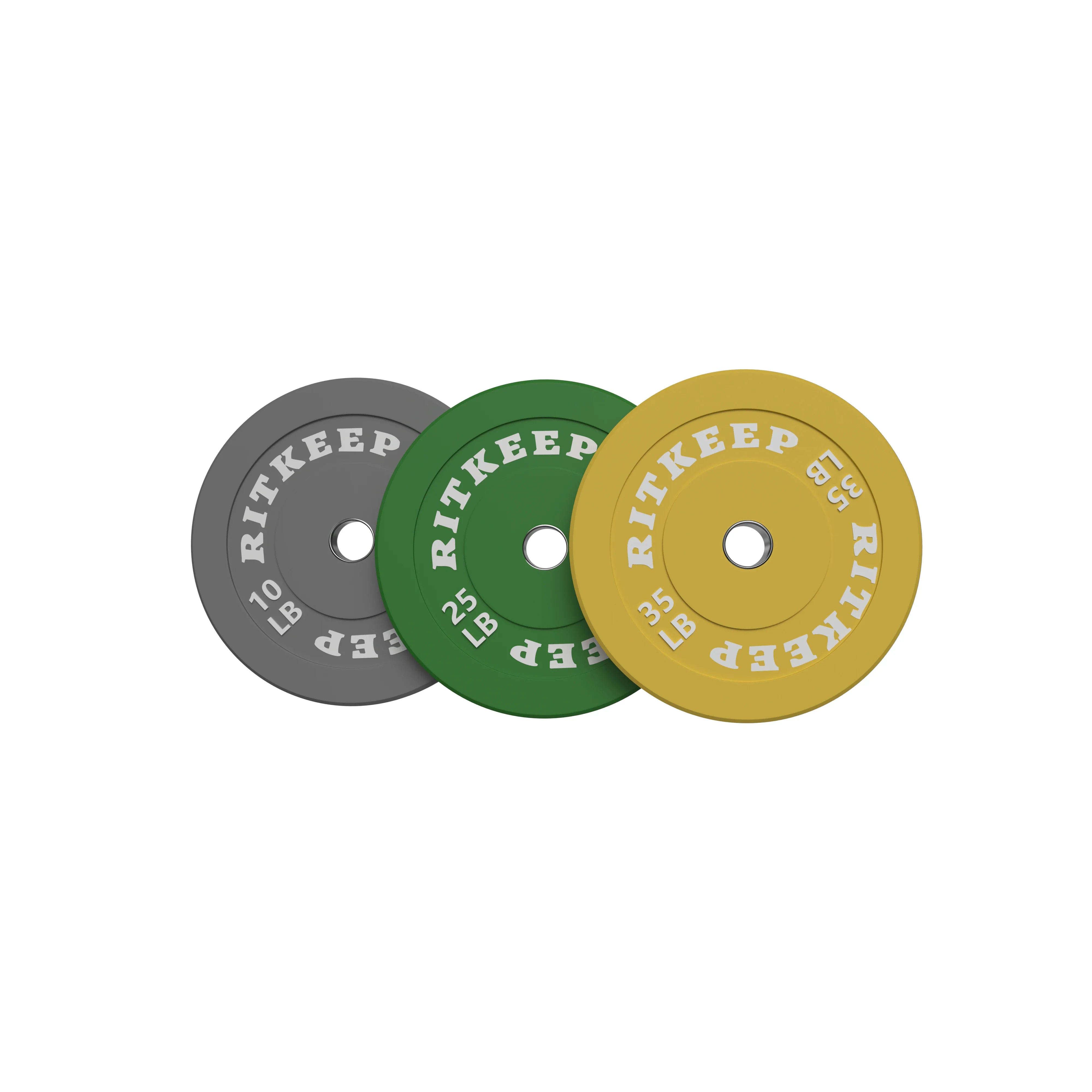 2" Olympic Low Bounce Color Rubber Bumper Weight Plates - Image 5