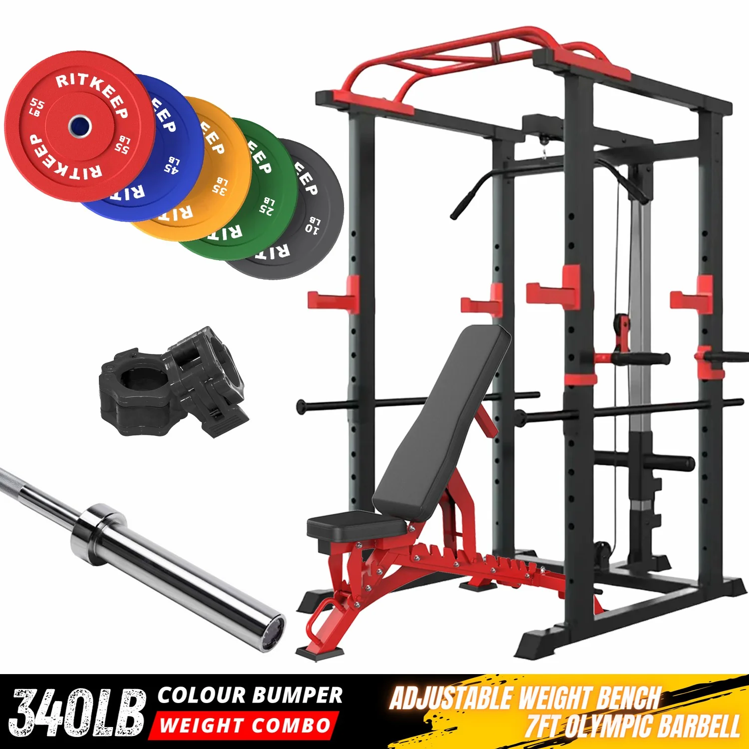 RMAX-3750 Multi-Functional Home Gym Rack Package - Image 3