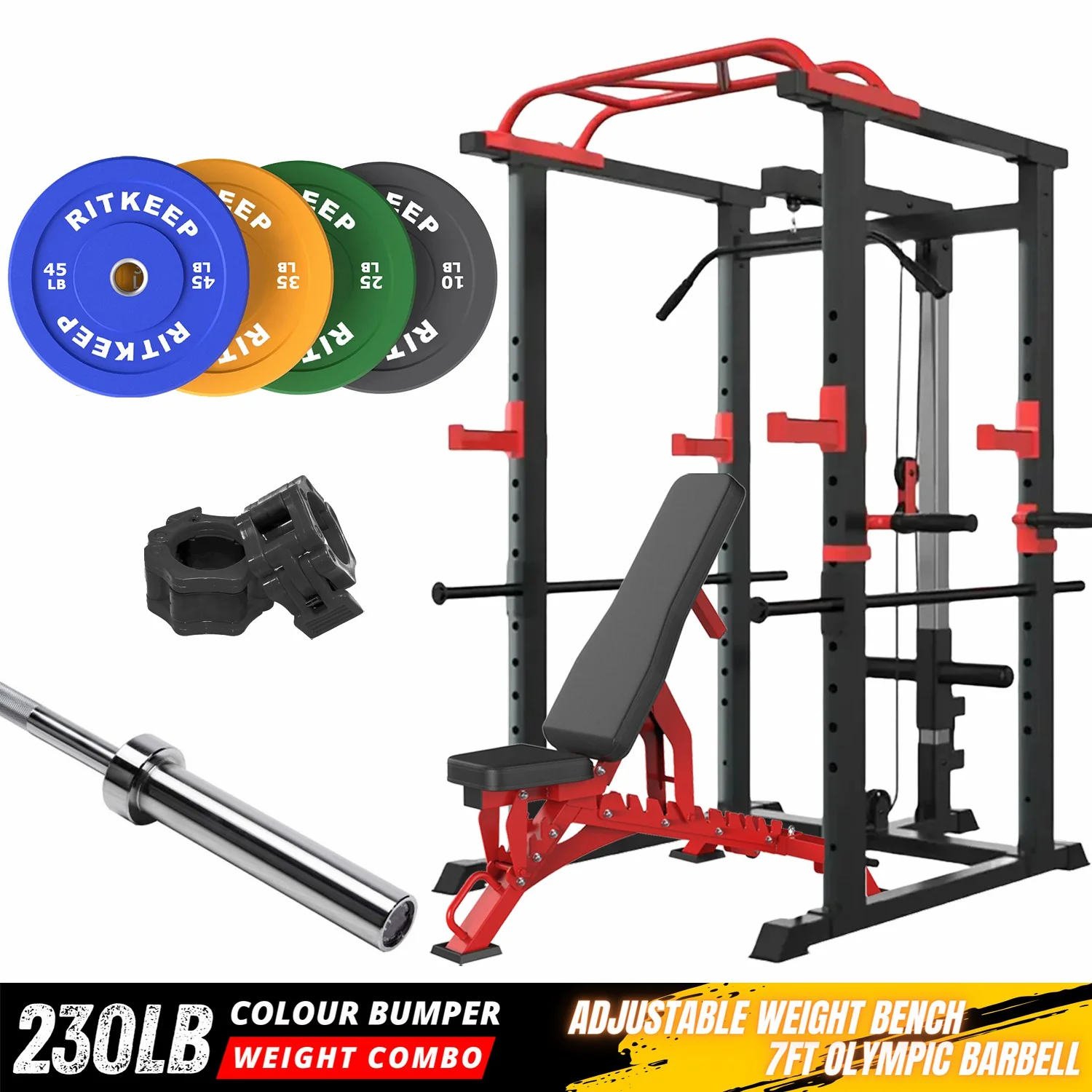 RMAX-3750 Multi-Functional Home Gym Rack Package - Image 4