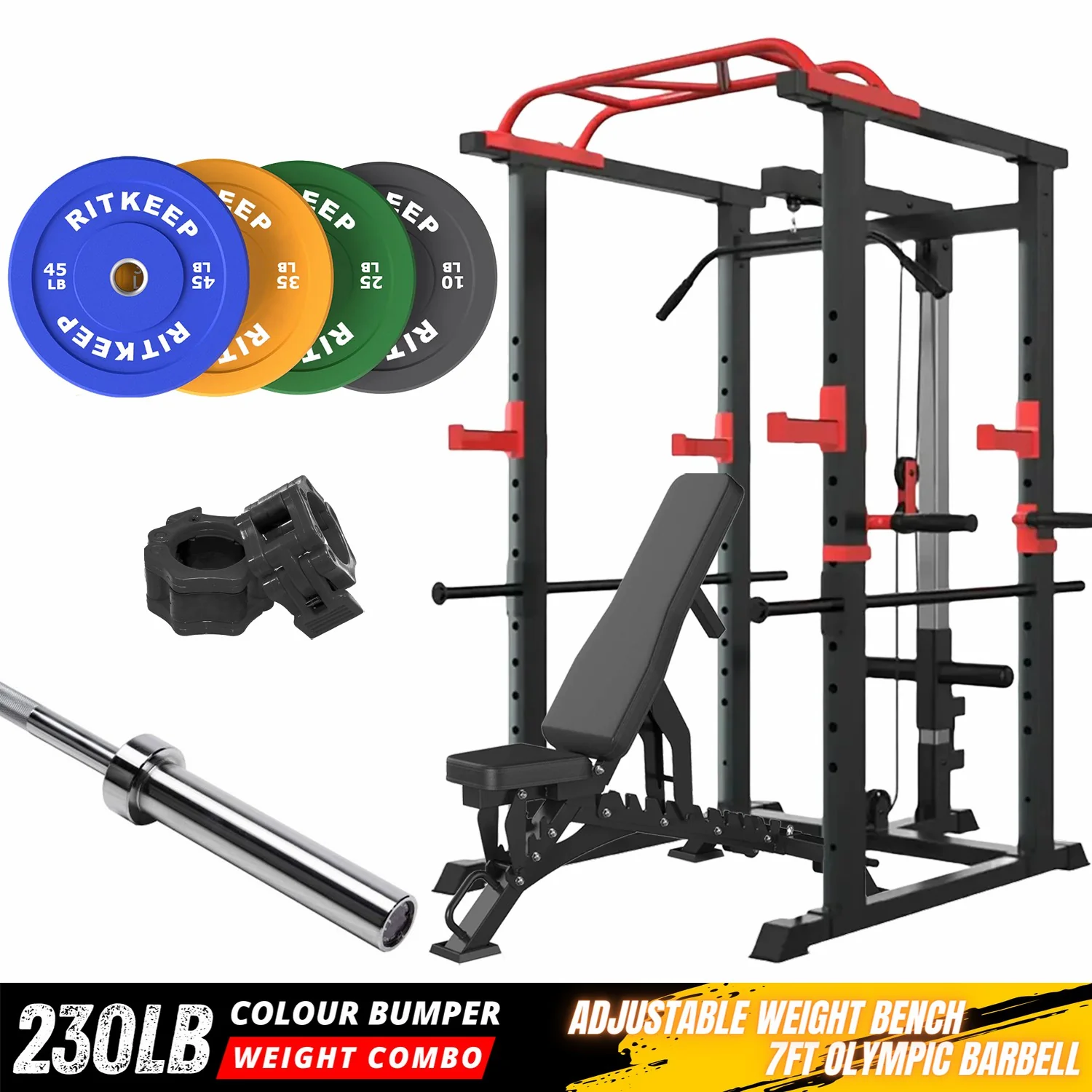 RMAX-3750 Multi-Functional Home Gym Rack Package - Image 5