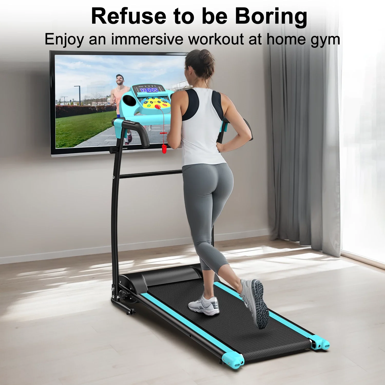 RTMX-950 2.5HP Foldable Treadmill with 5-Layer Belt - Image 3